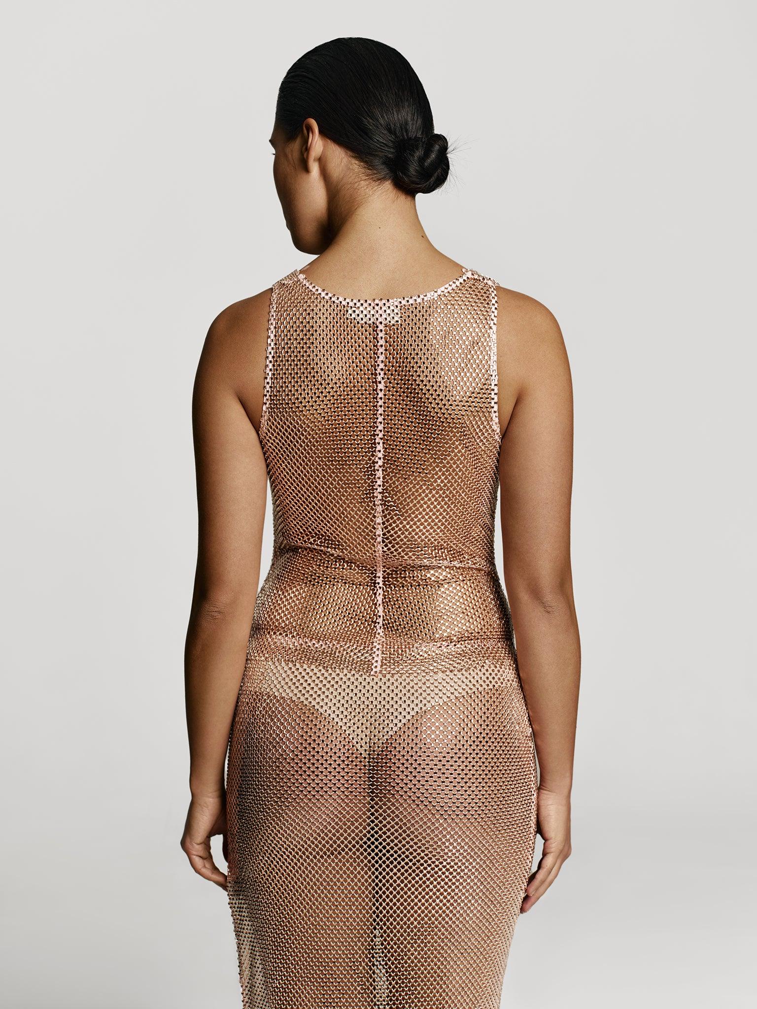 Stardust Pencil skirt in Champagne Product Image