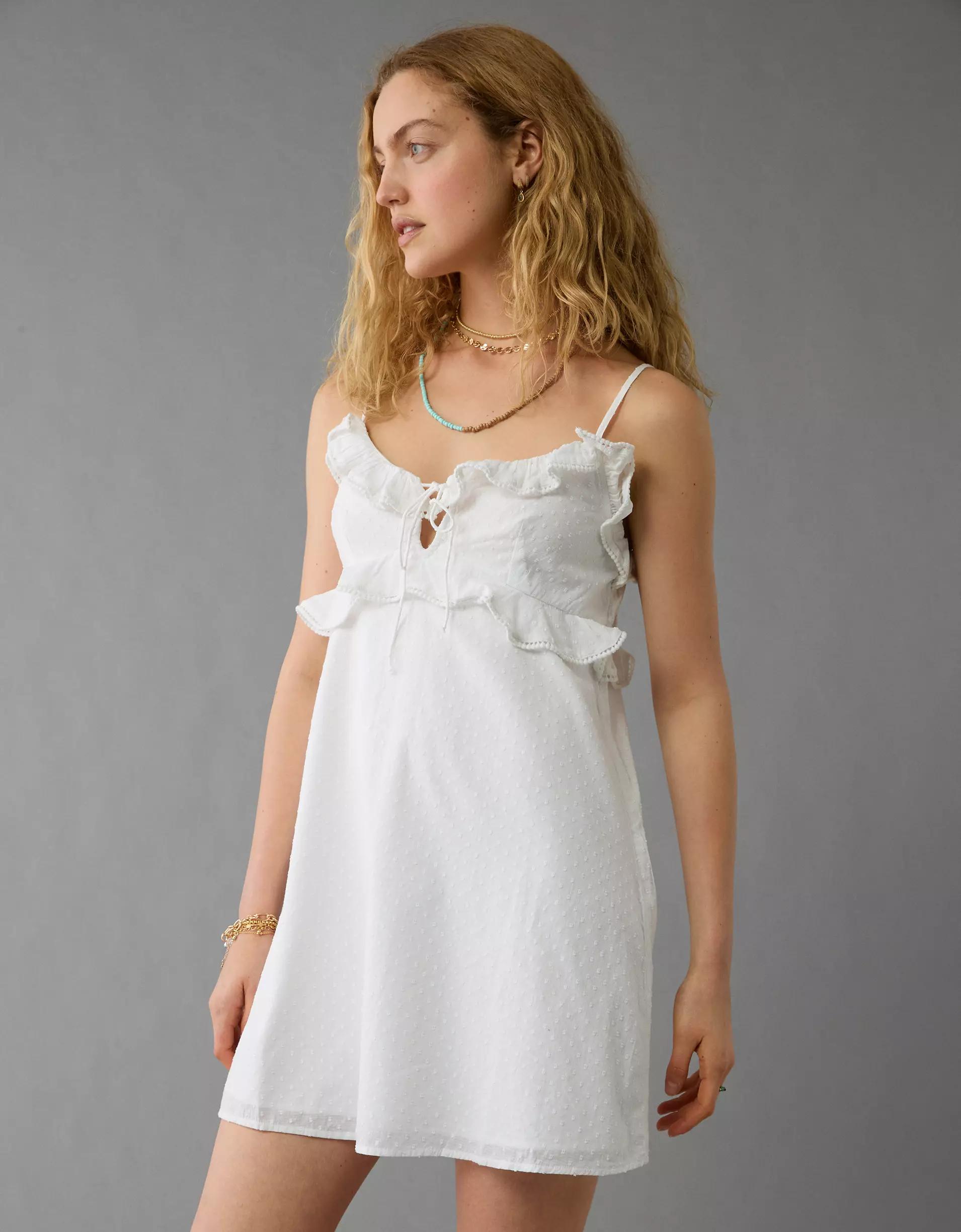 AE Ruffle Mini Slip Dress Product Image