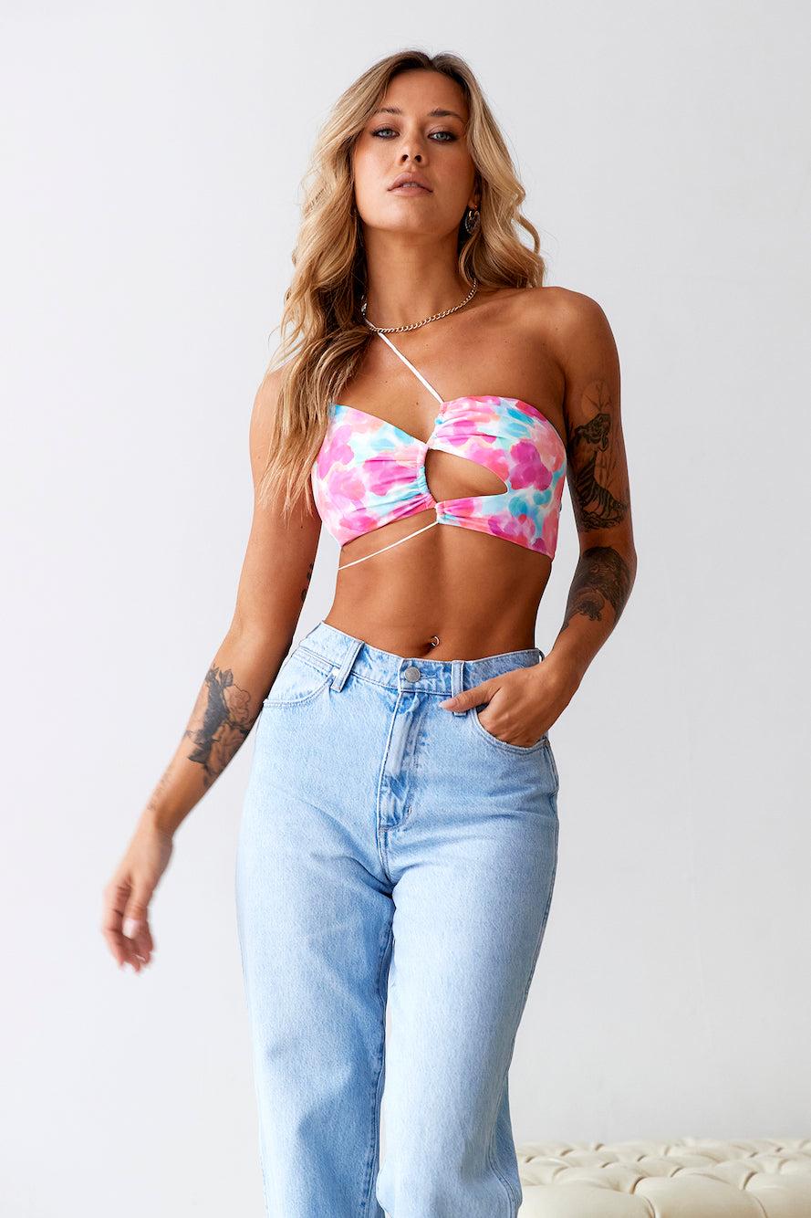 HELLO MOLLY Picturesque Crop Top Multi Product Image