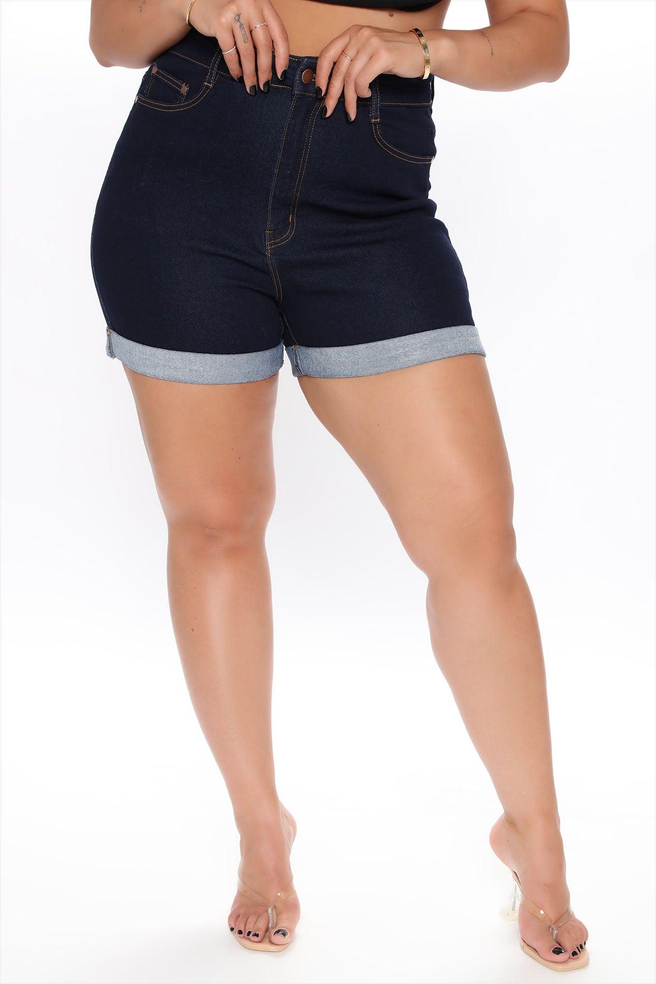 Carter Denim Shorts - Dark Denim Product Image