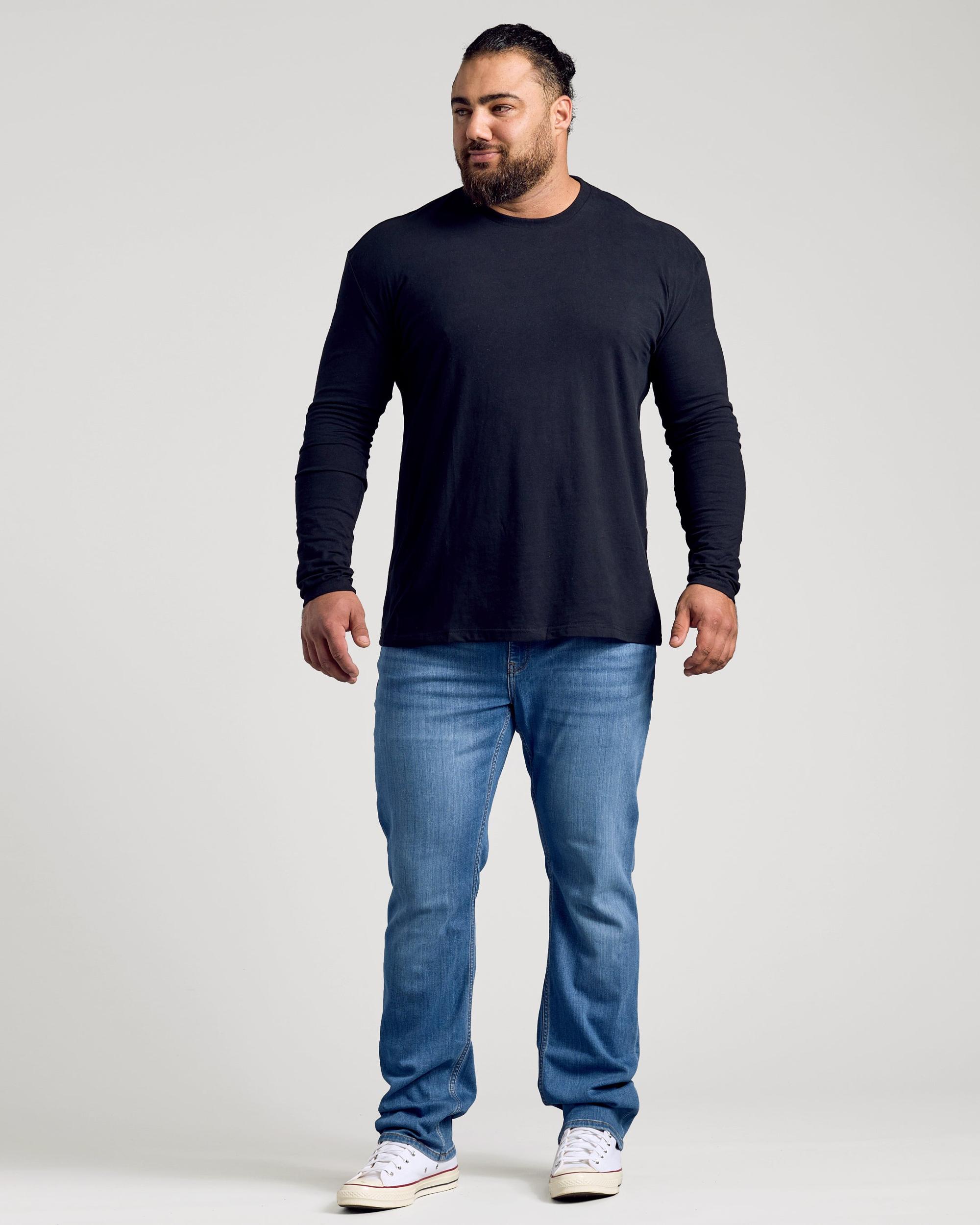 Black Classic Long Sleeve Crew Neck Product Image