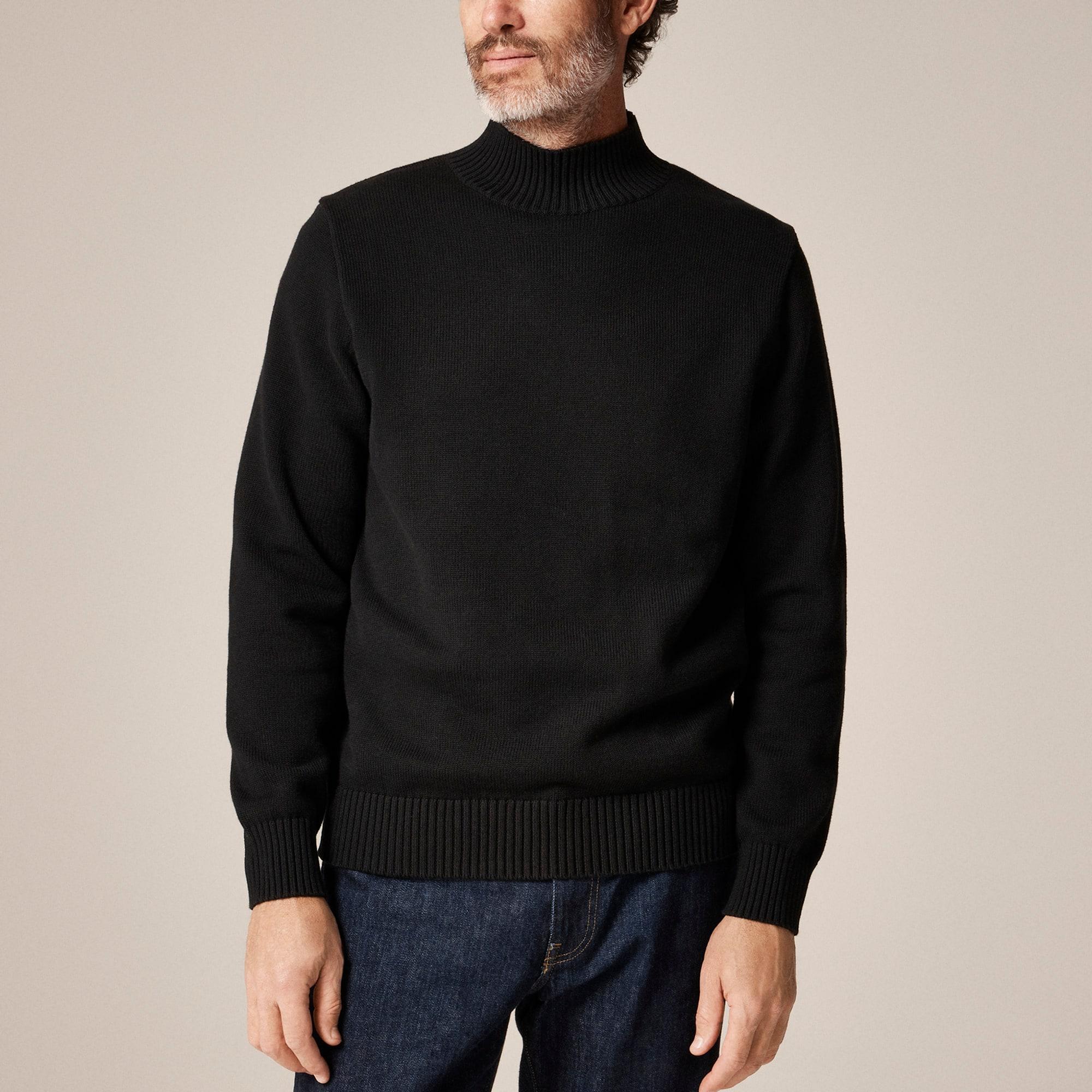 Heritage cotton mockneck sweater Product Image