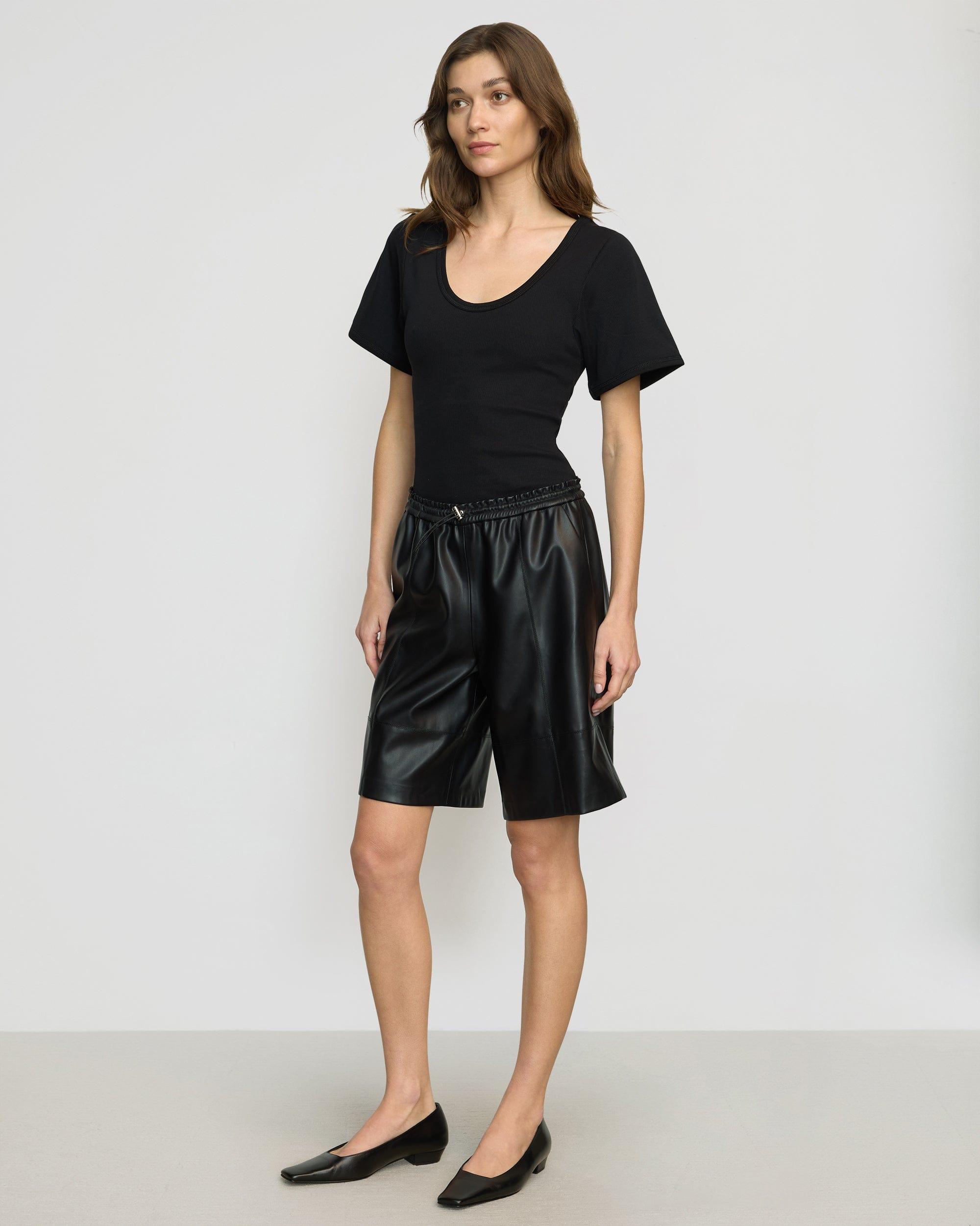 Liat Vegan Leather Bermuda Short Product Image