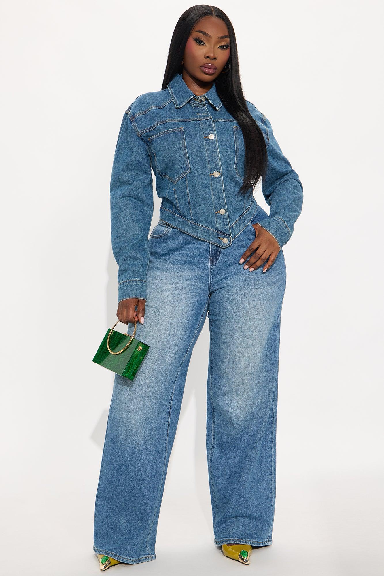 Big Talk Denim Jacket - Medium Wash Female Product Image