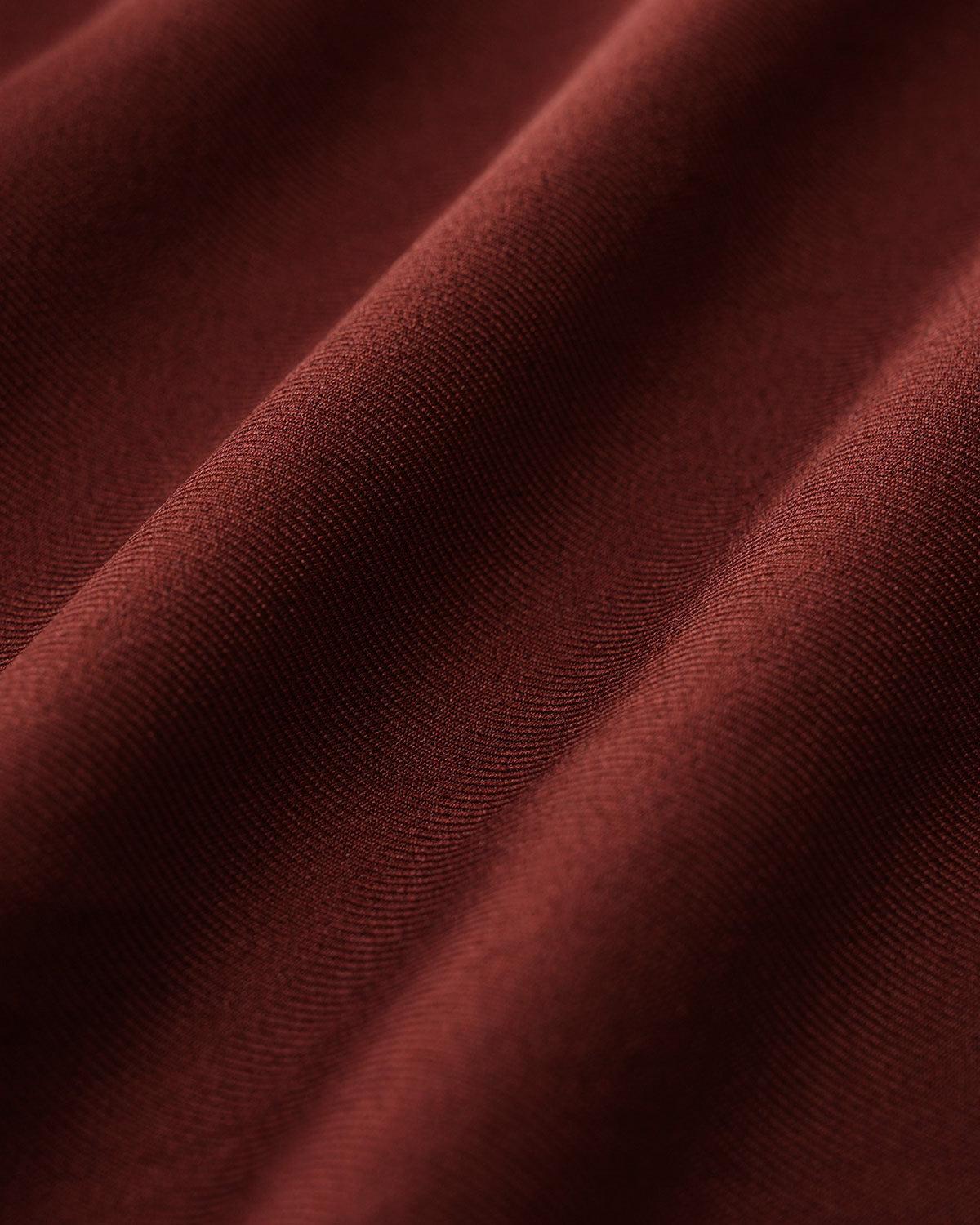 Red Elastic Waist Straight Pants Product Image