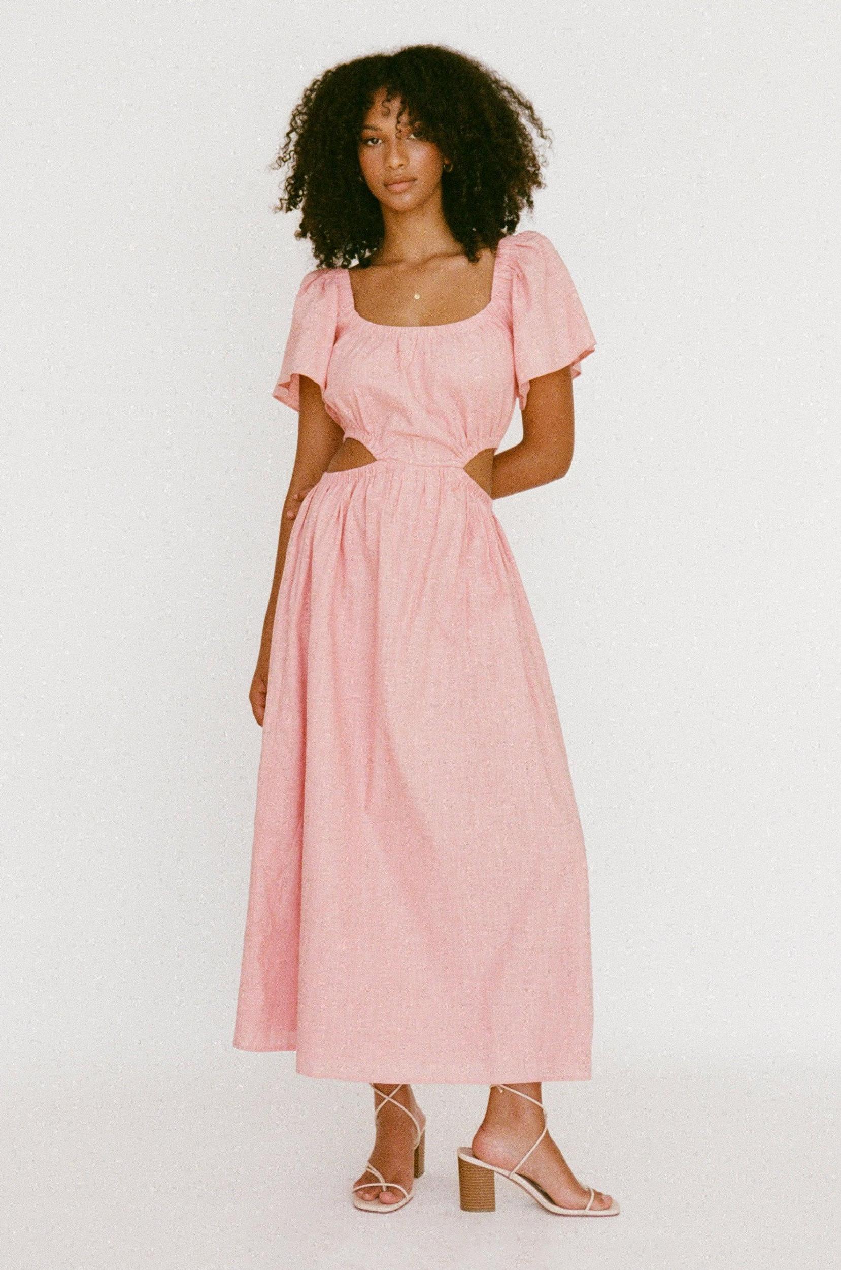 Ezzy Midi Dress - Pink Product Image