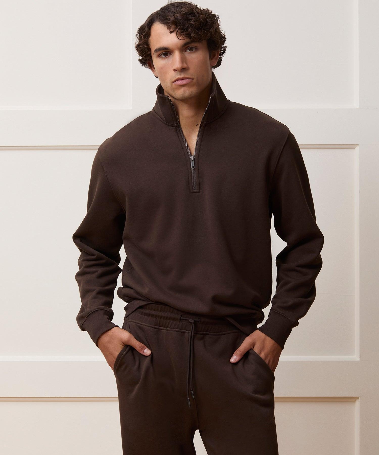 Portuguese Terry Quarter-Zip Sweatshirt Product Image