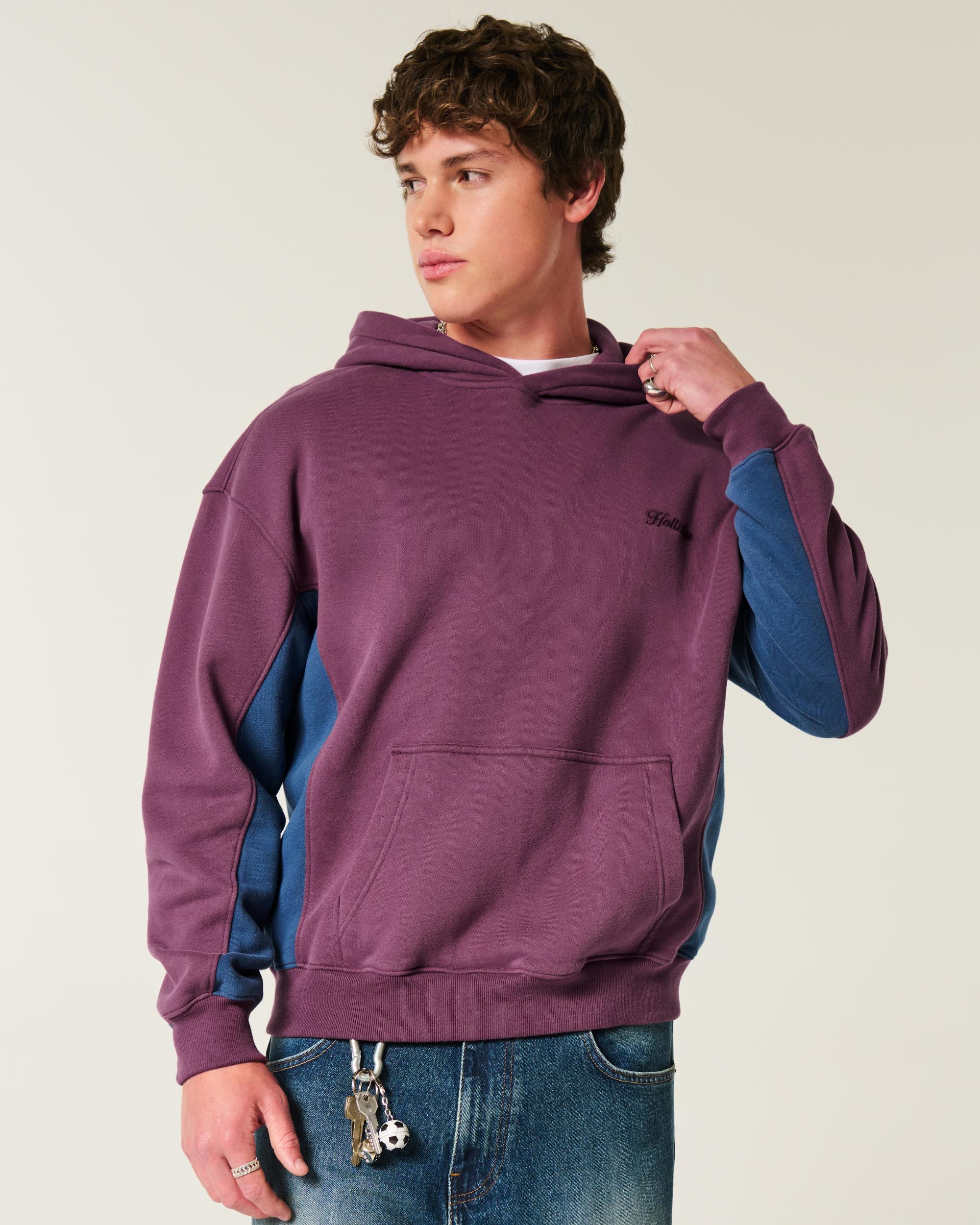 Boxy Crop Snakeskin Print Logo Hoodie Product Image