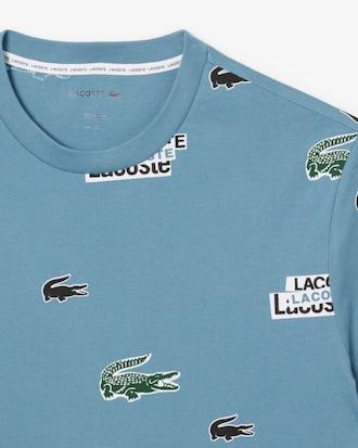 Lacoste Print Cotton Loungewear T-Shirt Product Image