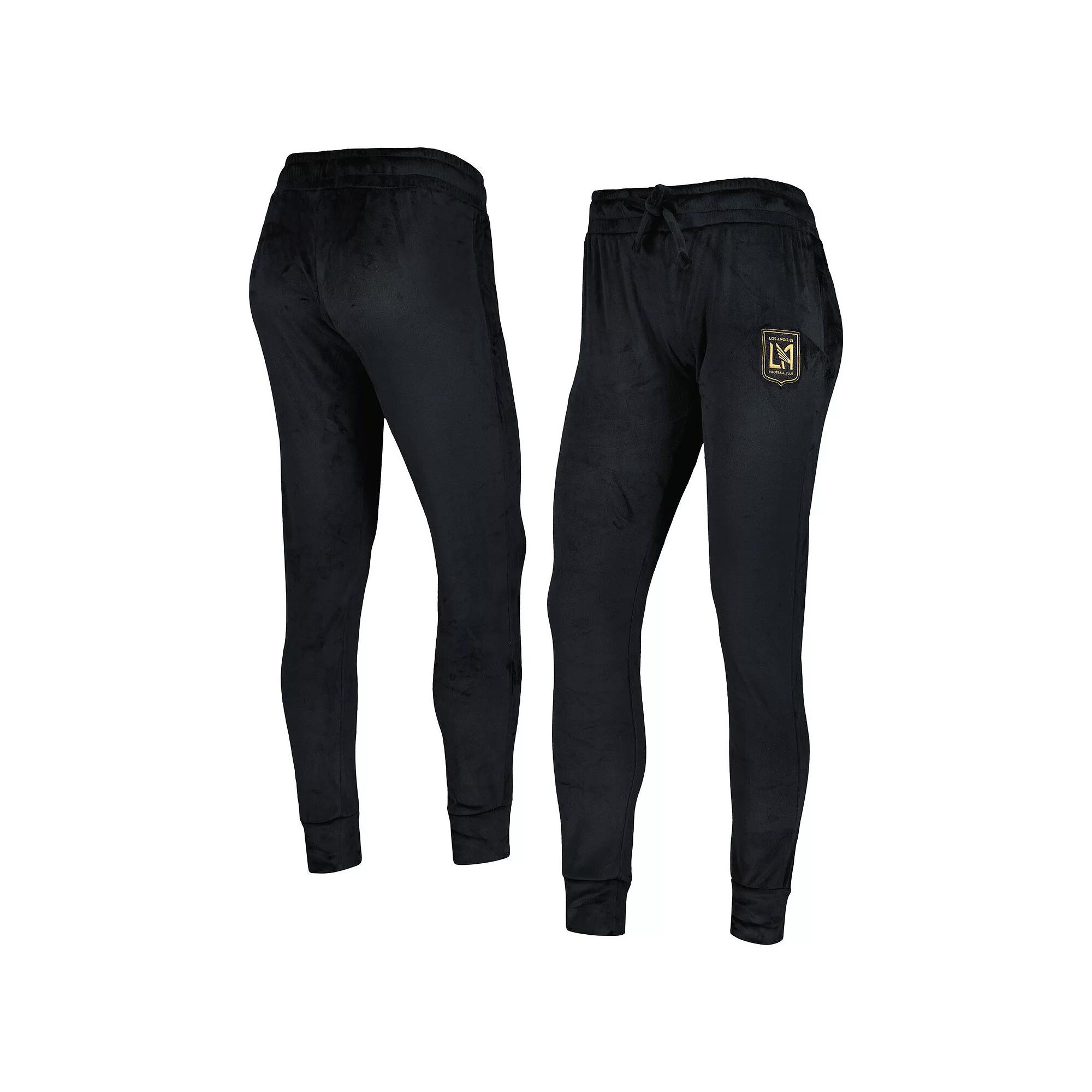 Women's Concepts Sport Black LAFC Intermission Velour Cuffed Pants, Size: XL, Lfc Black Product Image
