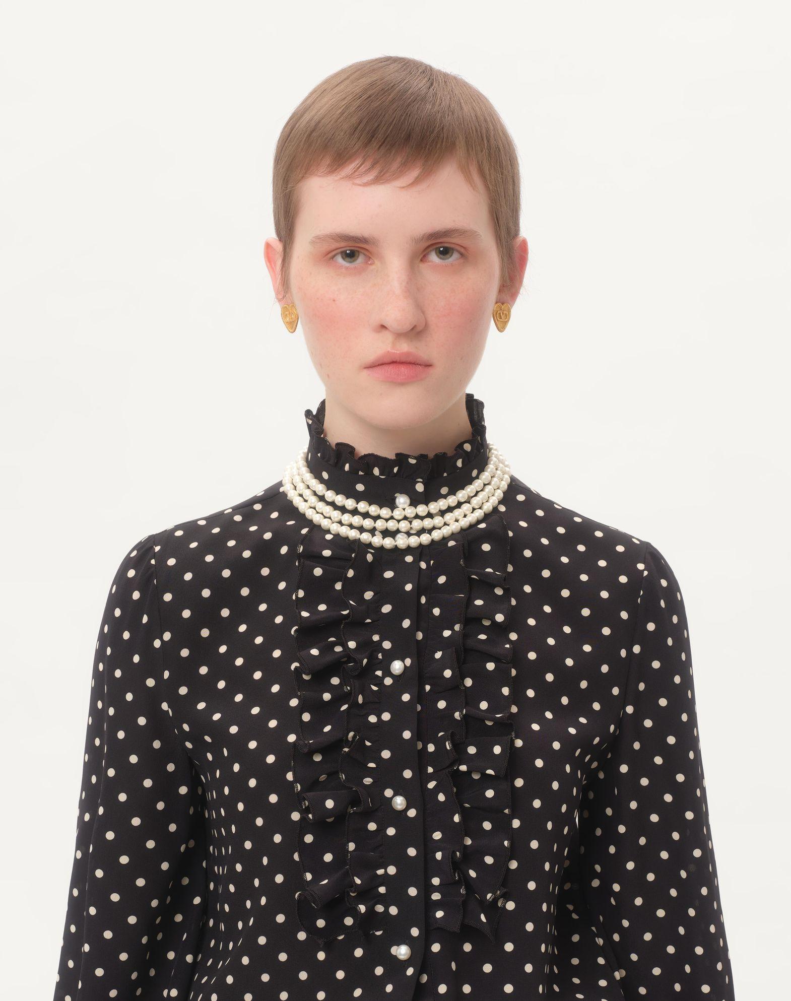 Crepe De Chine Shirt With Plusdepois Print Product Image