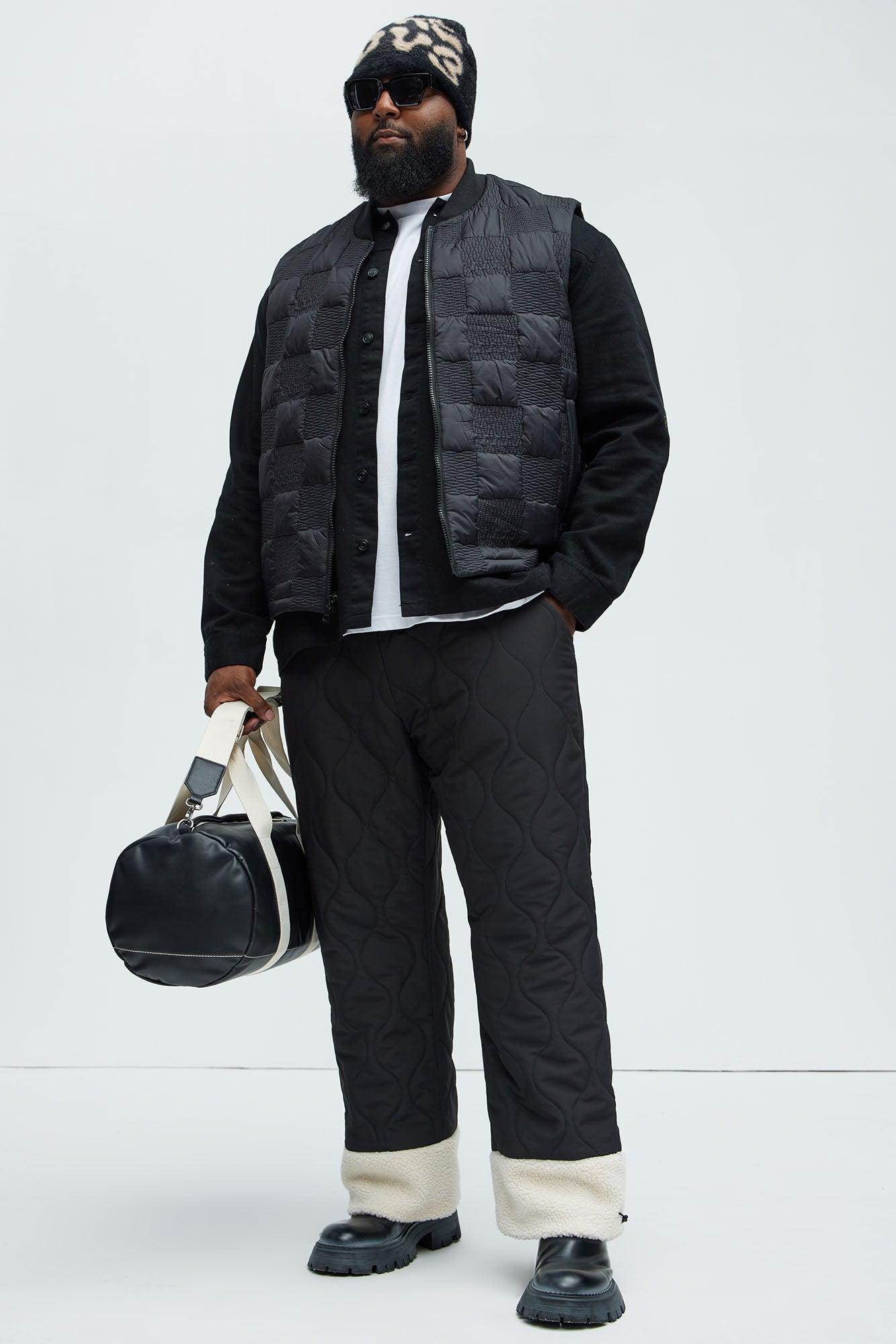 Shreddin' Slopes Straight Quilted Pants - Black Product Image