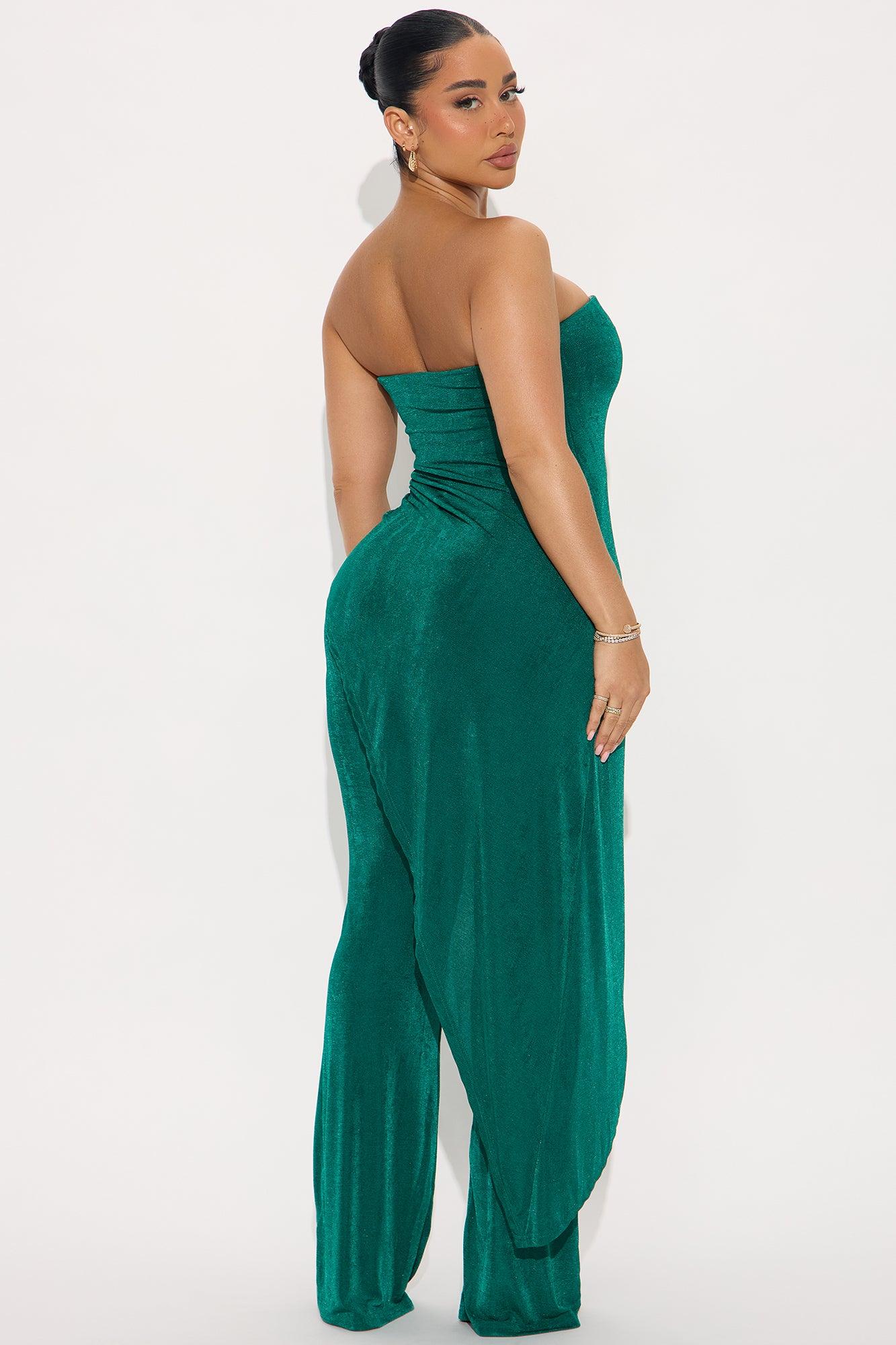 Meant To Be Slinky Jumpsuit - Hunter Product Image