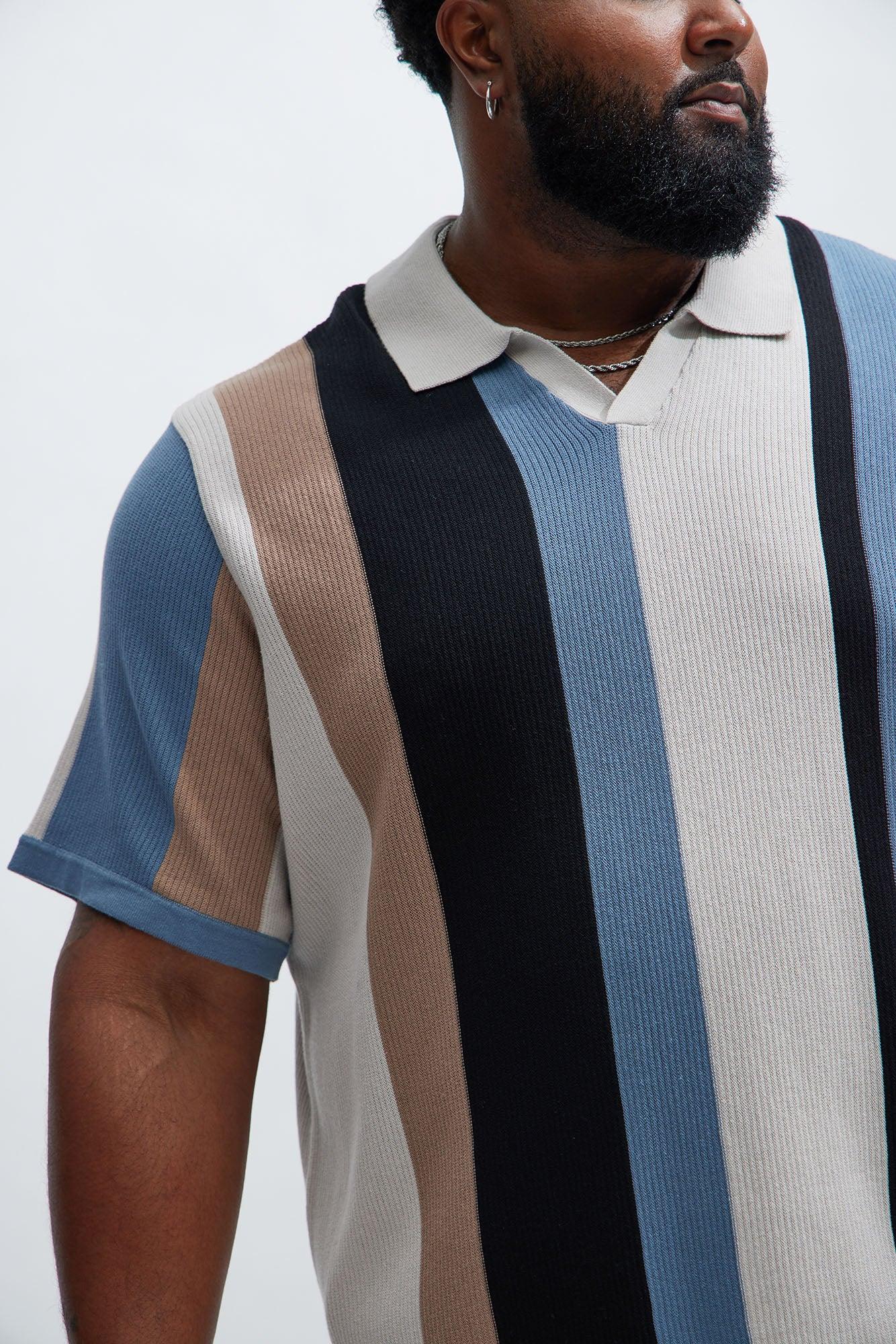 Kirk Knit Short Sleeve Polo - Taupe/combo Product Image