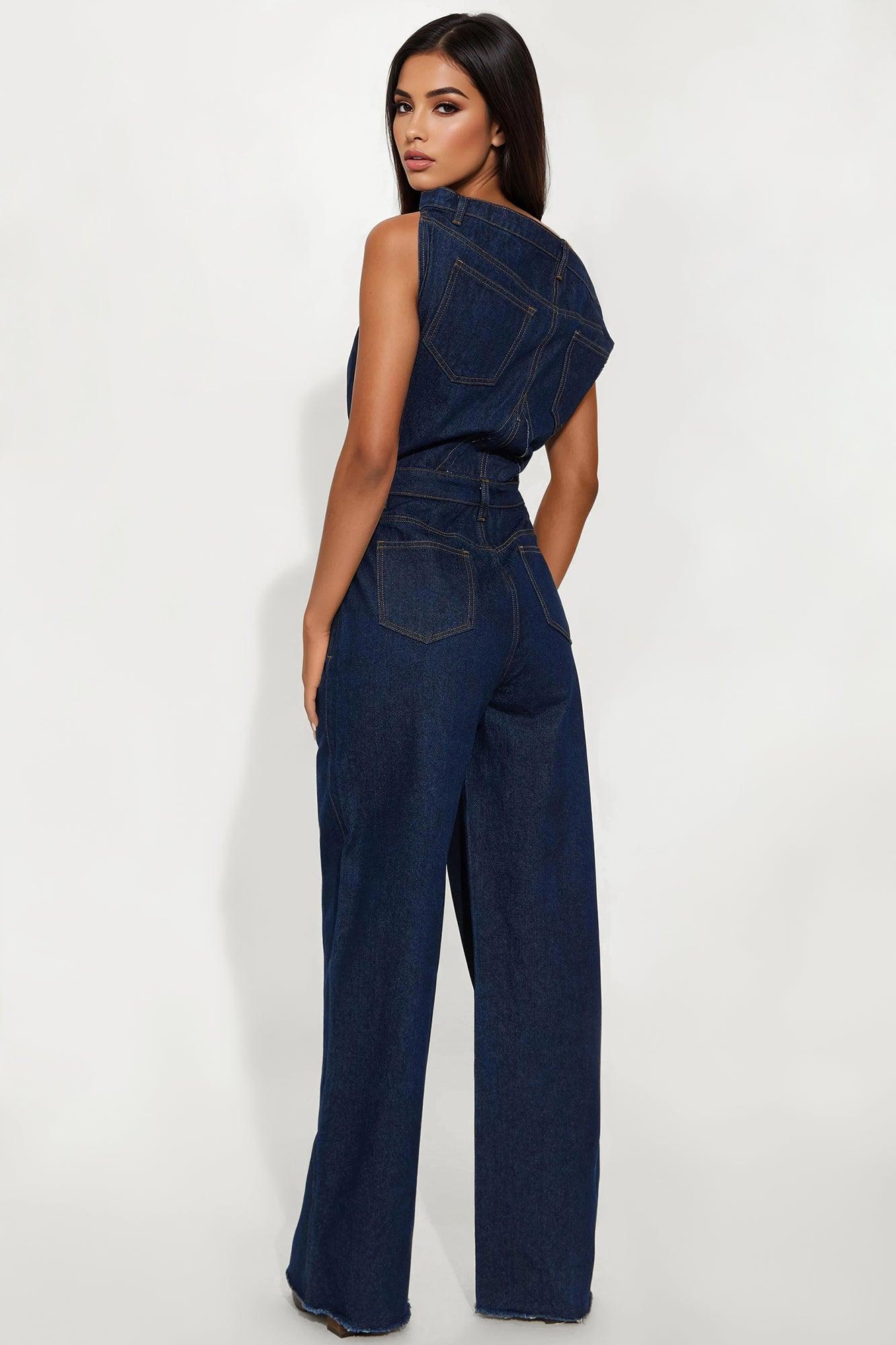 Dakota Denim Jumpsuit - Indigo Female Product Image