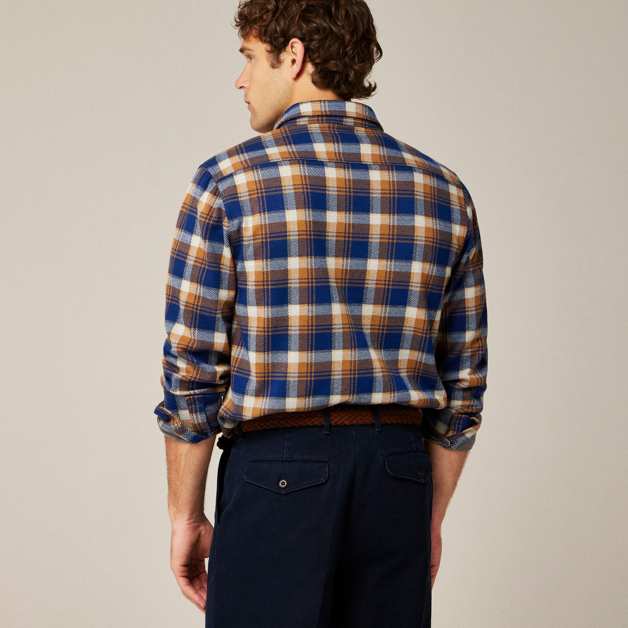 Seaboard soft-knit shirt in plaid Product Image