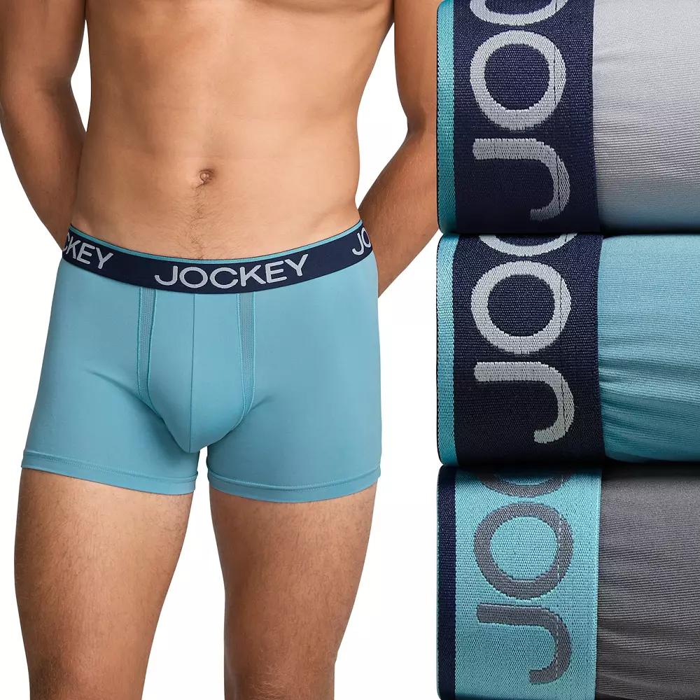 Men's Jockey® Chafe Proof Microfiber 3" Trunks 3-Pack,  Product Image