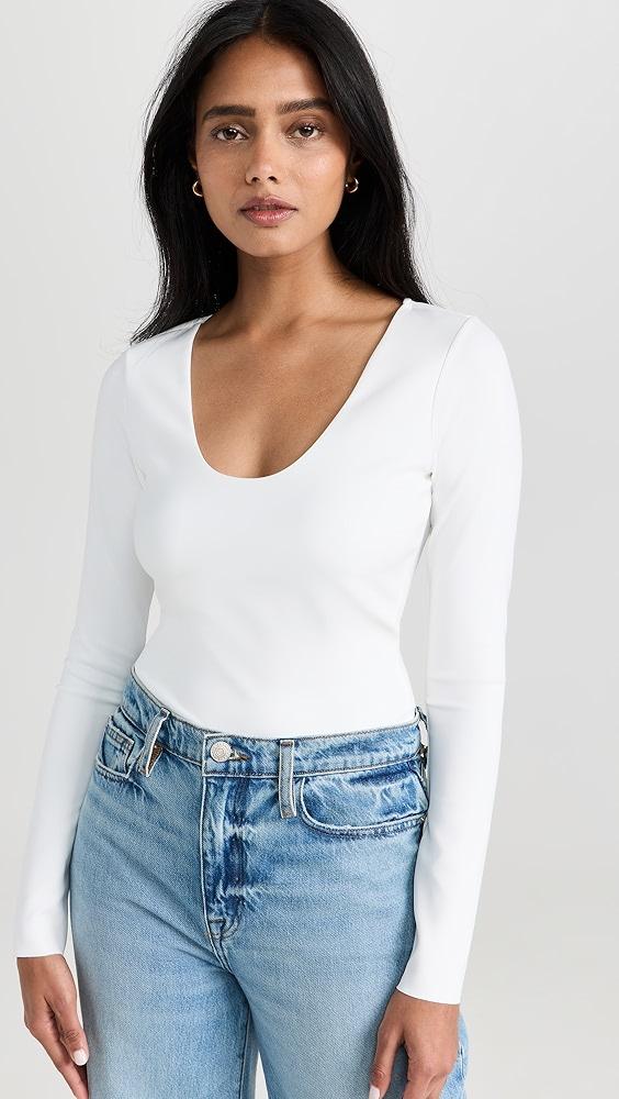 Good American Scuba Scoop Thong Bodysuit | Shopbop Product Image