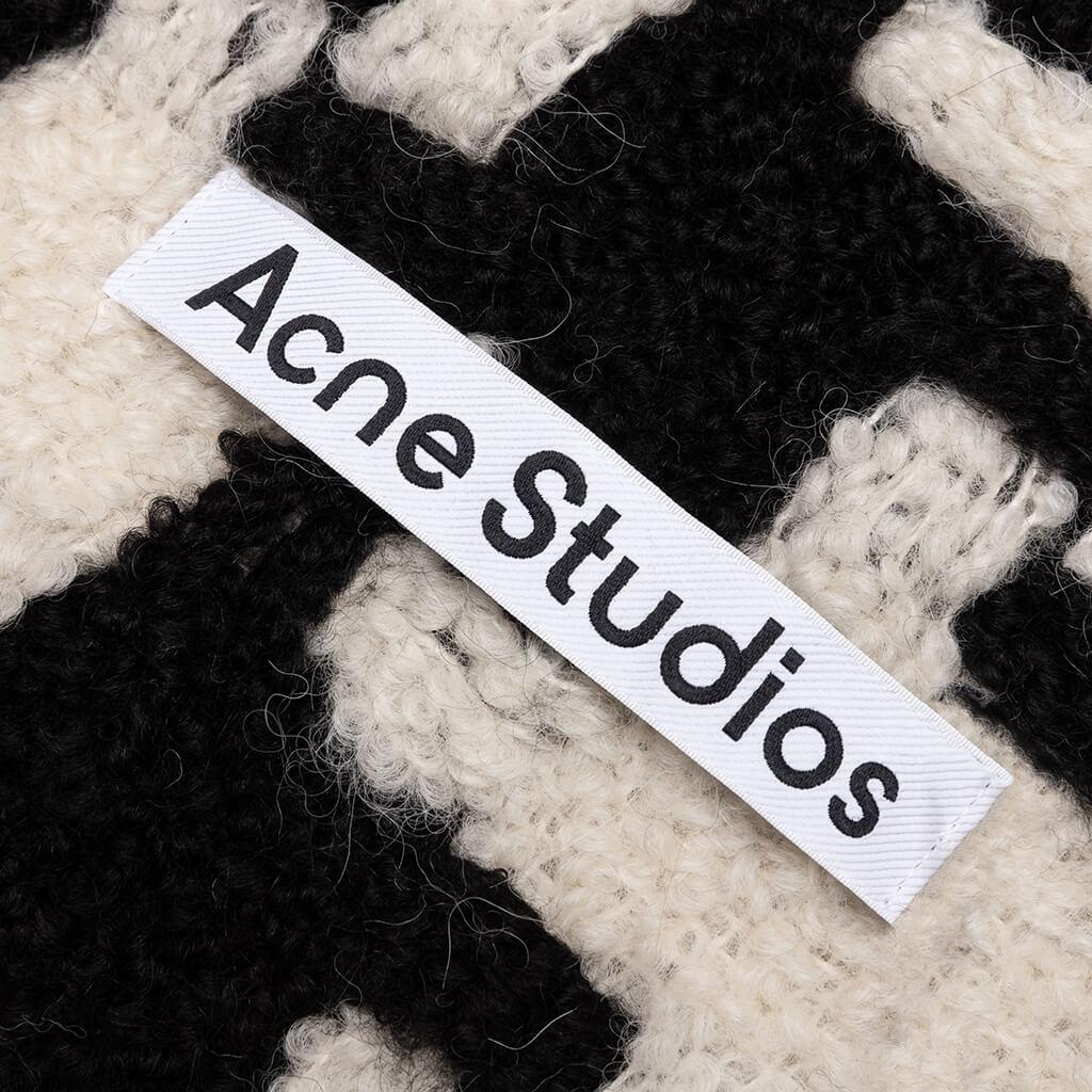 Houndstooth Scarf - White/Black Male Product Image