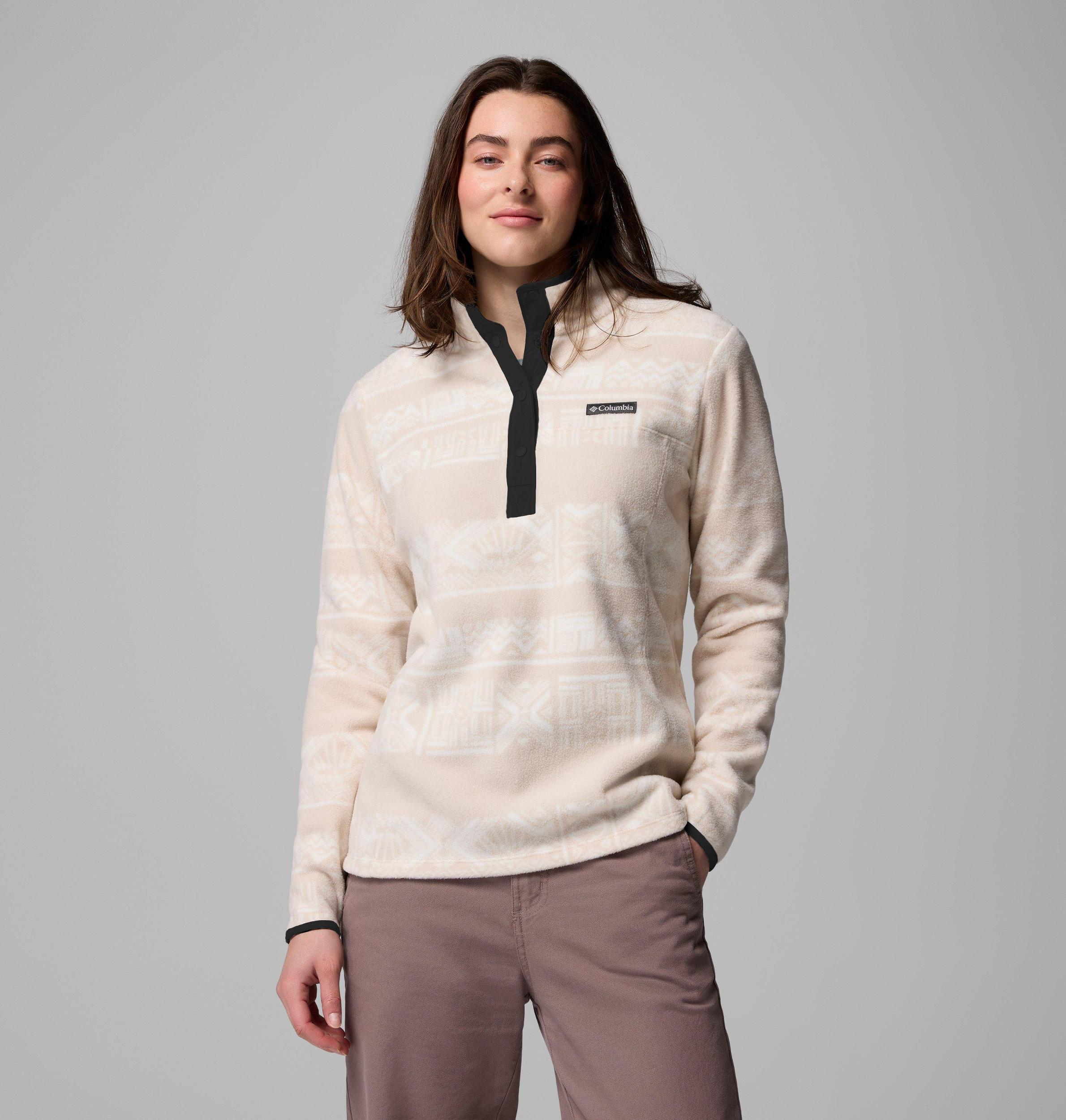 Columbia Womens Benton Springs Printed Half Snap Fleece Pullover- Product Image
