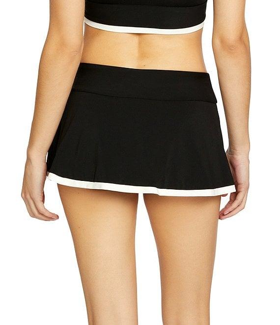 ROBIN PICCONE Tierna Solid Skirted Swim Bottom Product Image