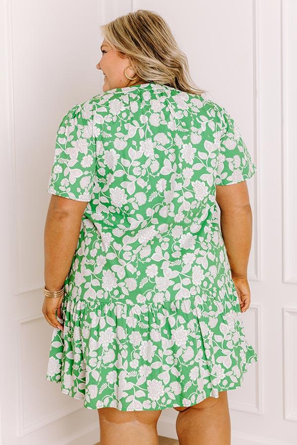 Wildflowers and Wine Floral Mini Dress Curves Product Image