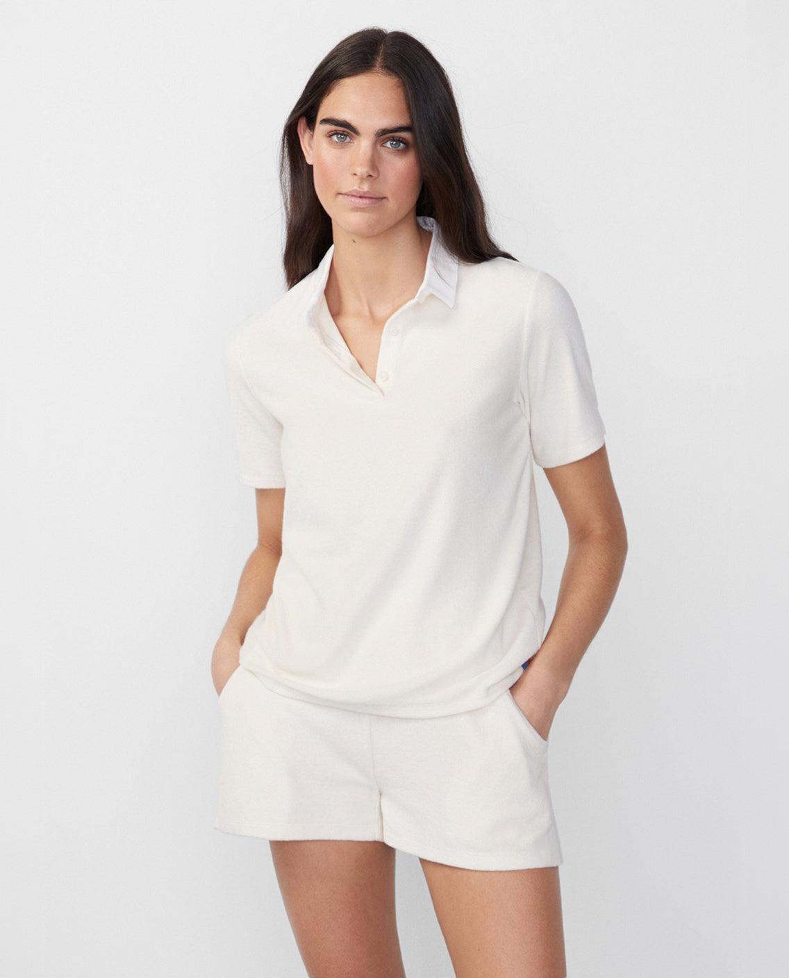 The Terry Polo - Cream Female Product Image