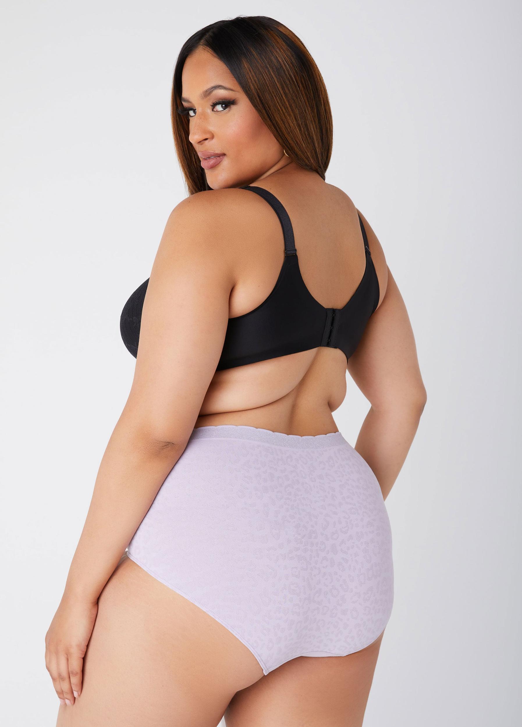 Seamless Leopard Jacquard Briefs Product Image