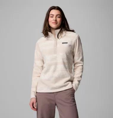Columbia Womens Benton Springs Printed Half Snap Fleece Pullover- Product Image