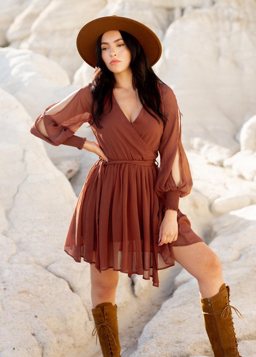 Ani Dress in Rust Female Product Image