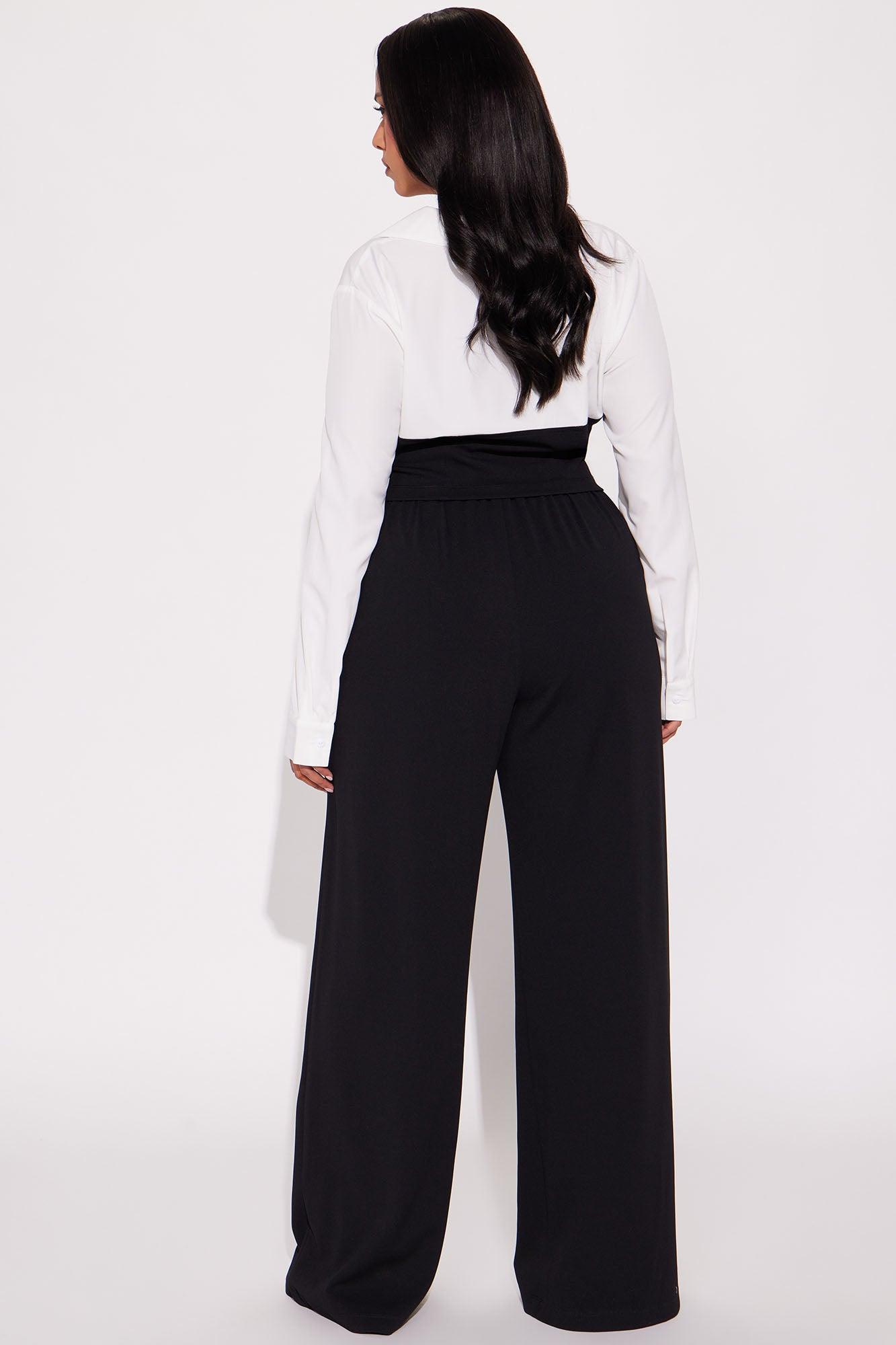 Corporate Cutie Pant Set - Black Product Image