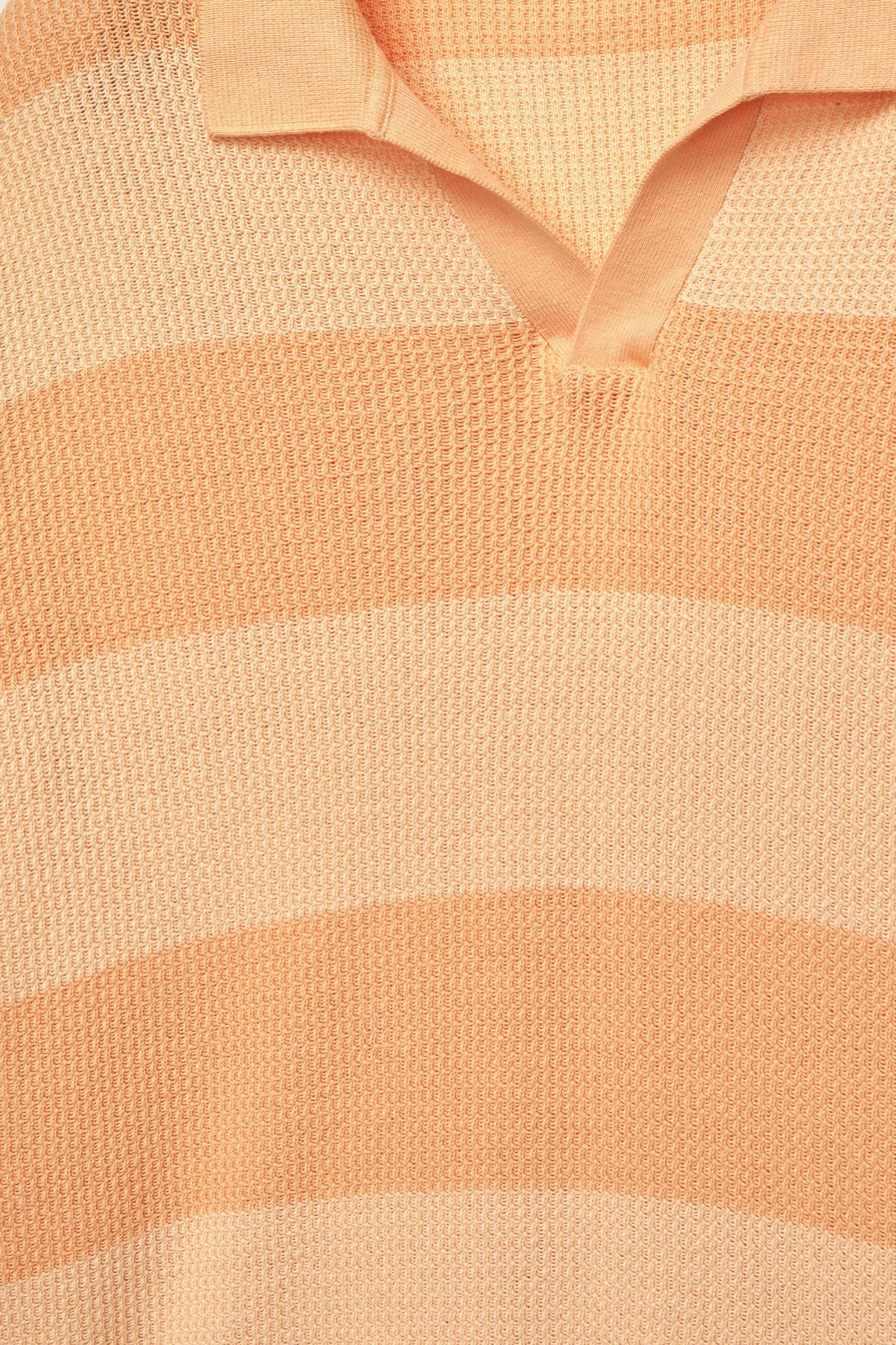 Textured striped polo shirt Product Image