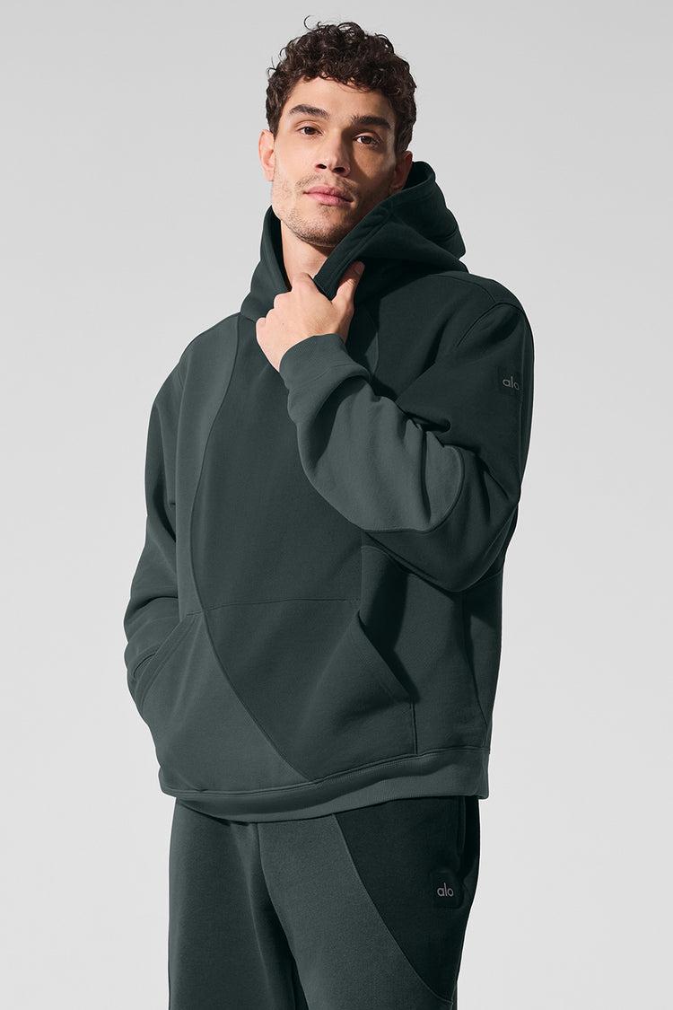 Make Waves Hoodie - Charcoal Green Tonal Product Image