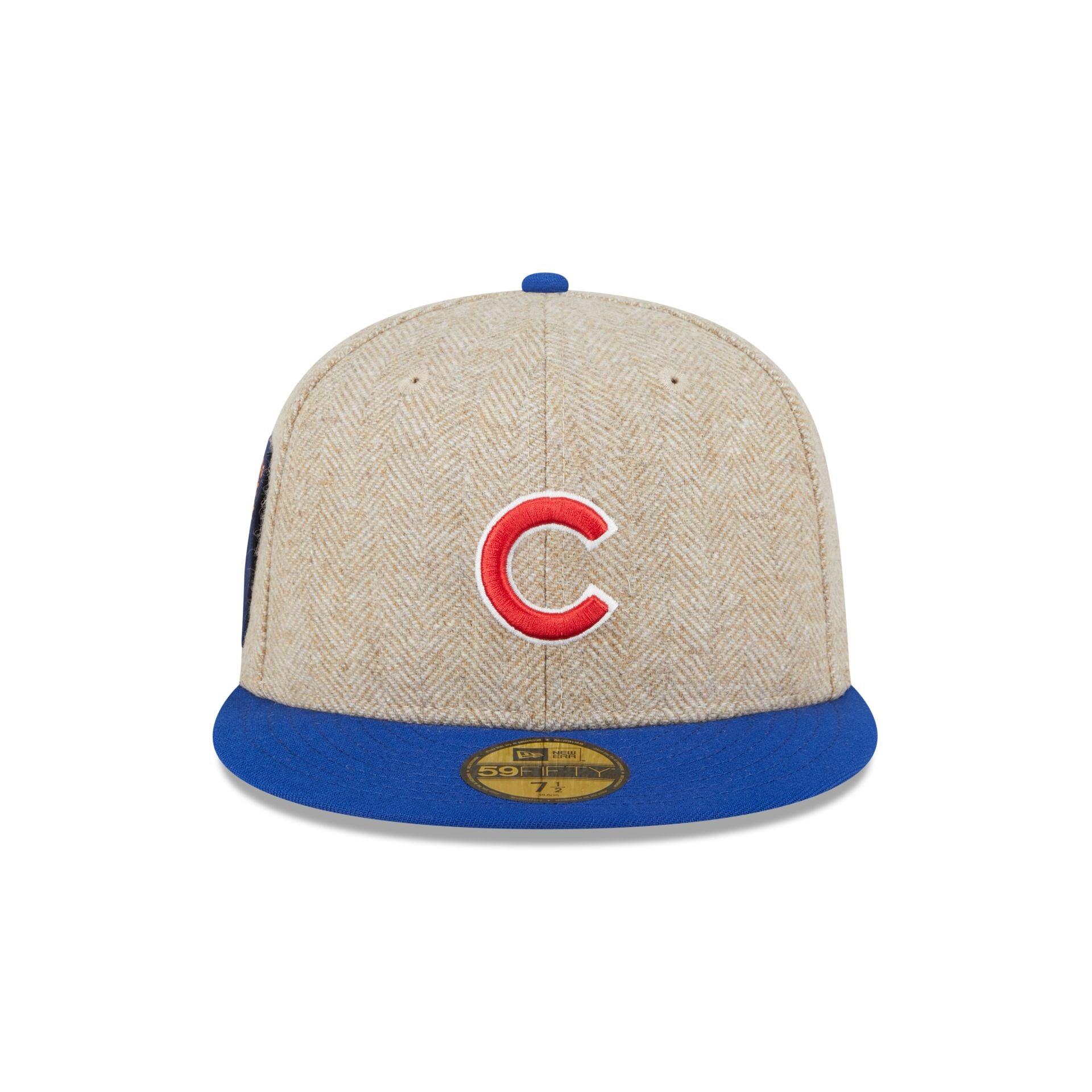 Chicago Cubs Herringbone Moon 59FIFTY Fitted Hat Male Product Image