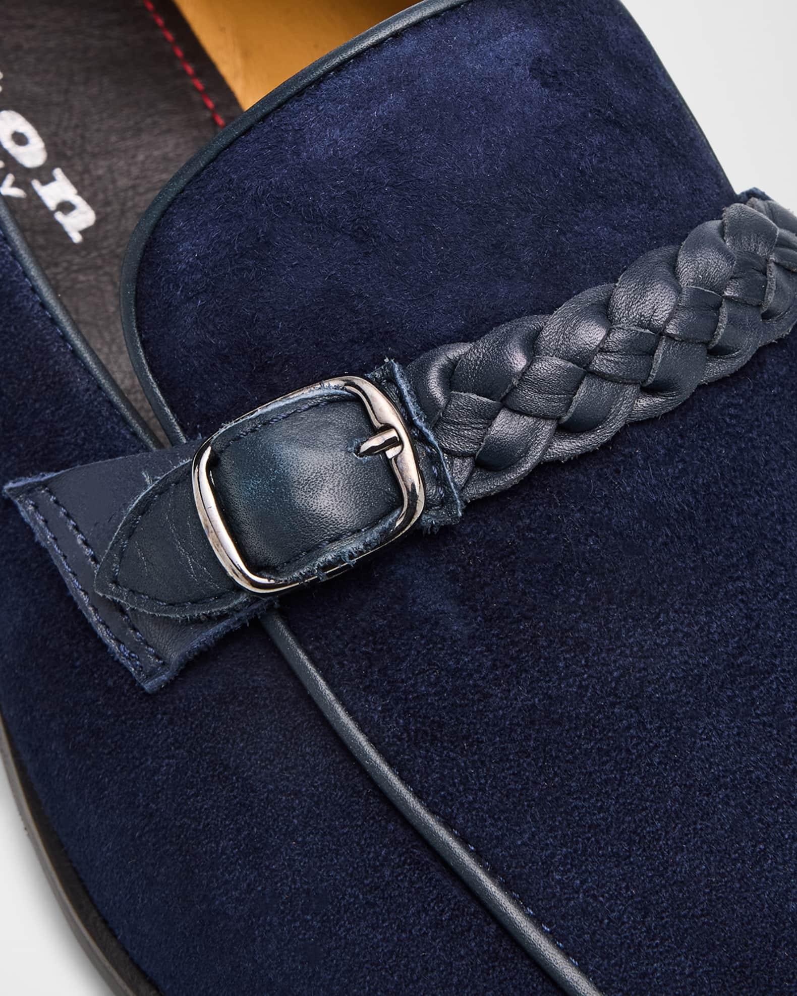 Men's Regu Leather Low-Top Sneakers Product Image