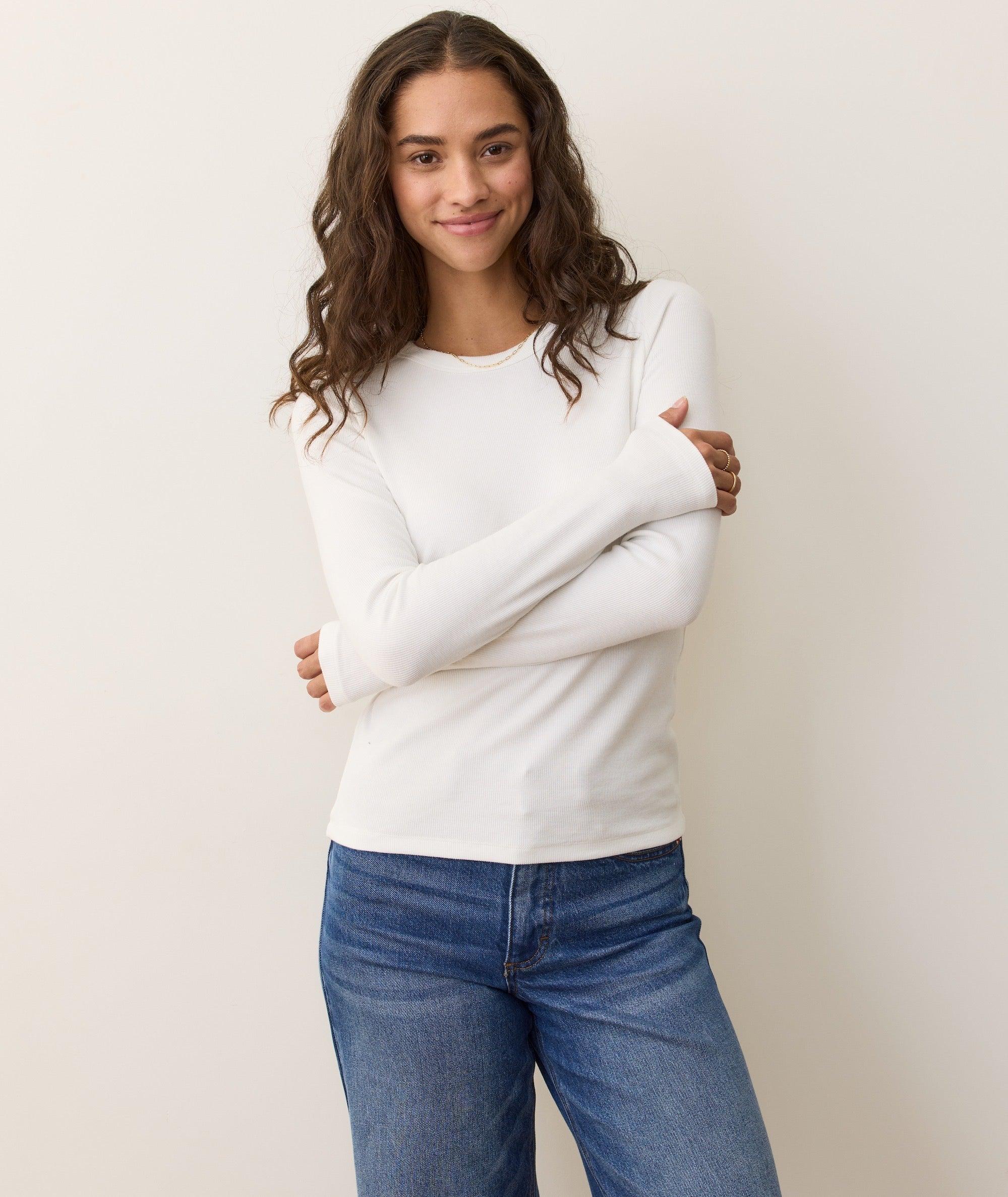 Lexi Rib Sun-In Longsleeve Crew Tee Product Image