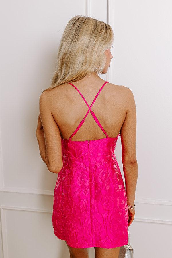 Flirty Feels Jacquard Mini Dress Product Image