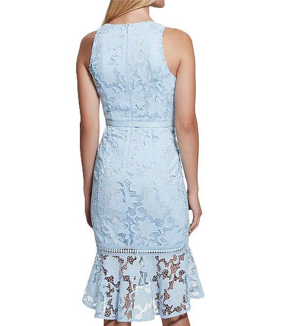 Guess Itzel Sleeveless Lace Midi Dress Product Image