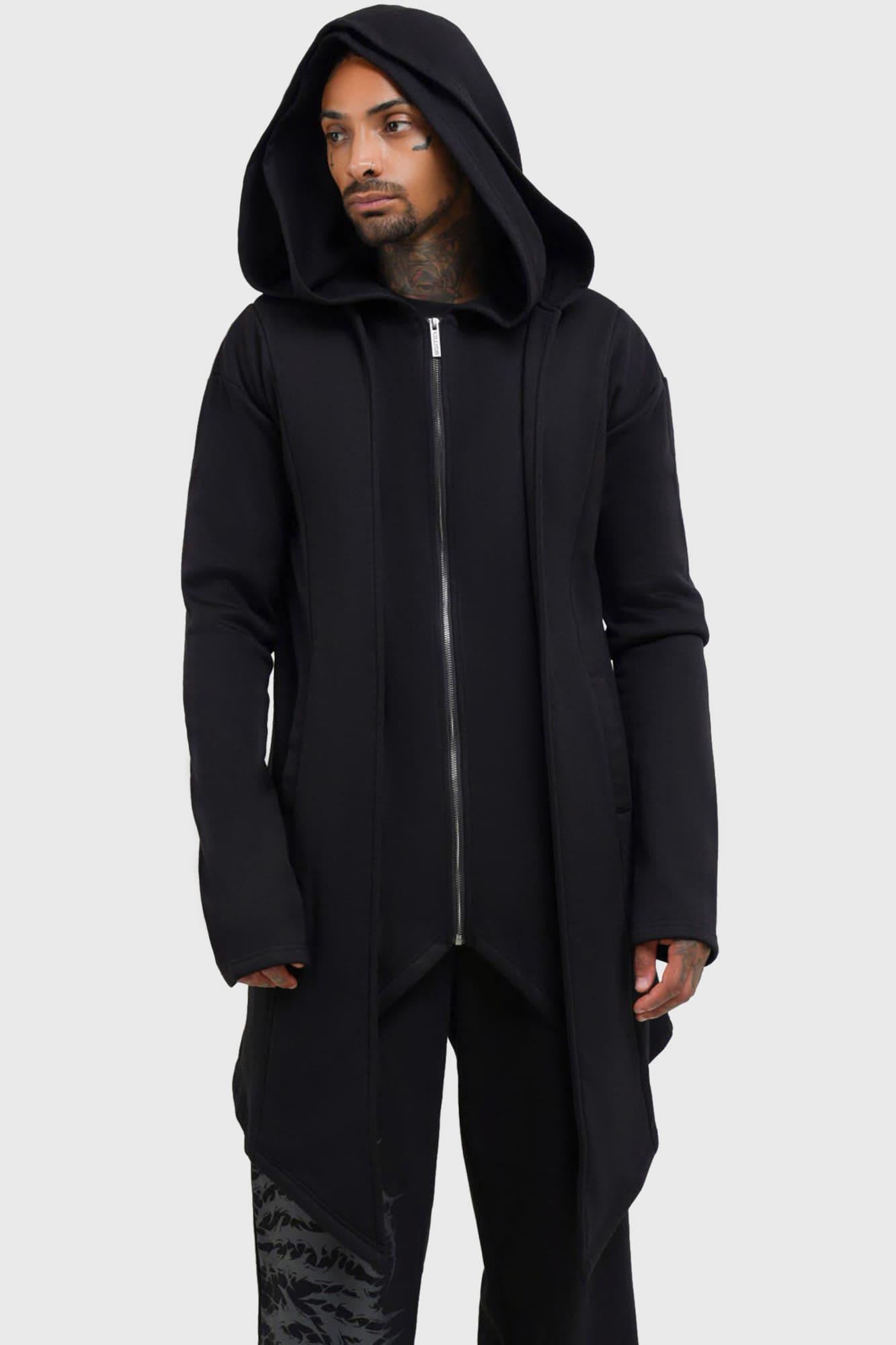 Hardcoded Poetry Longline Hoodie Male Product Image