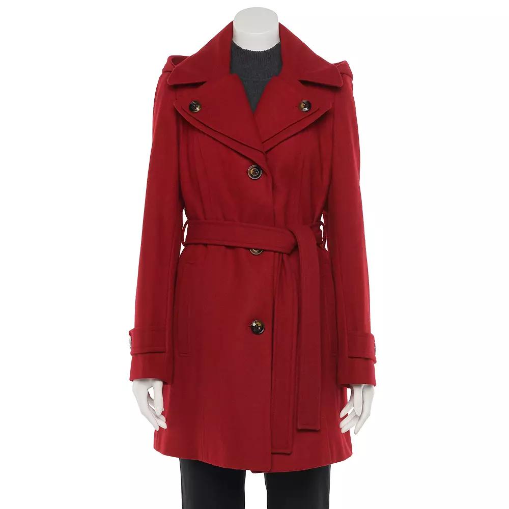 Women's TOWER by London Fog Wool Blend Trench Coat,  Product Image