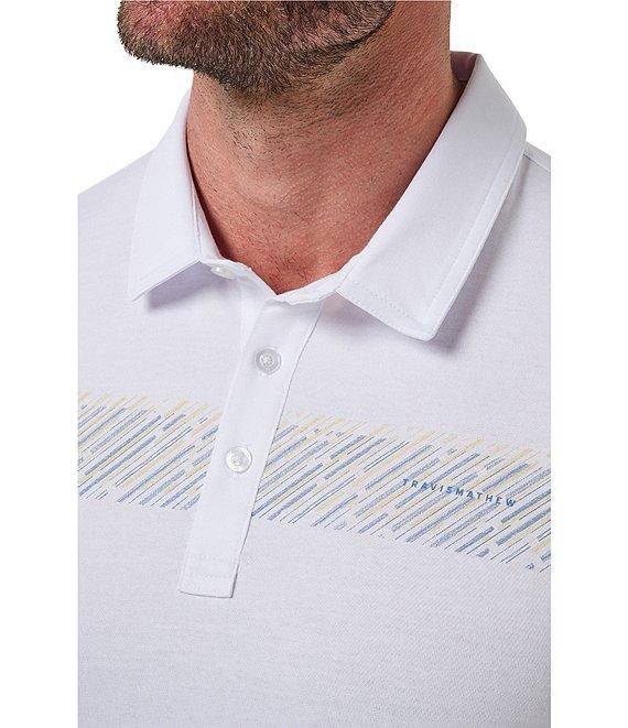 TravisMathew Landline Short Sleeve Polo Shirt Product Image
