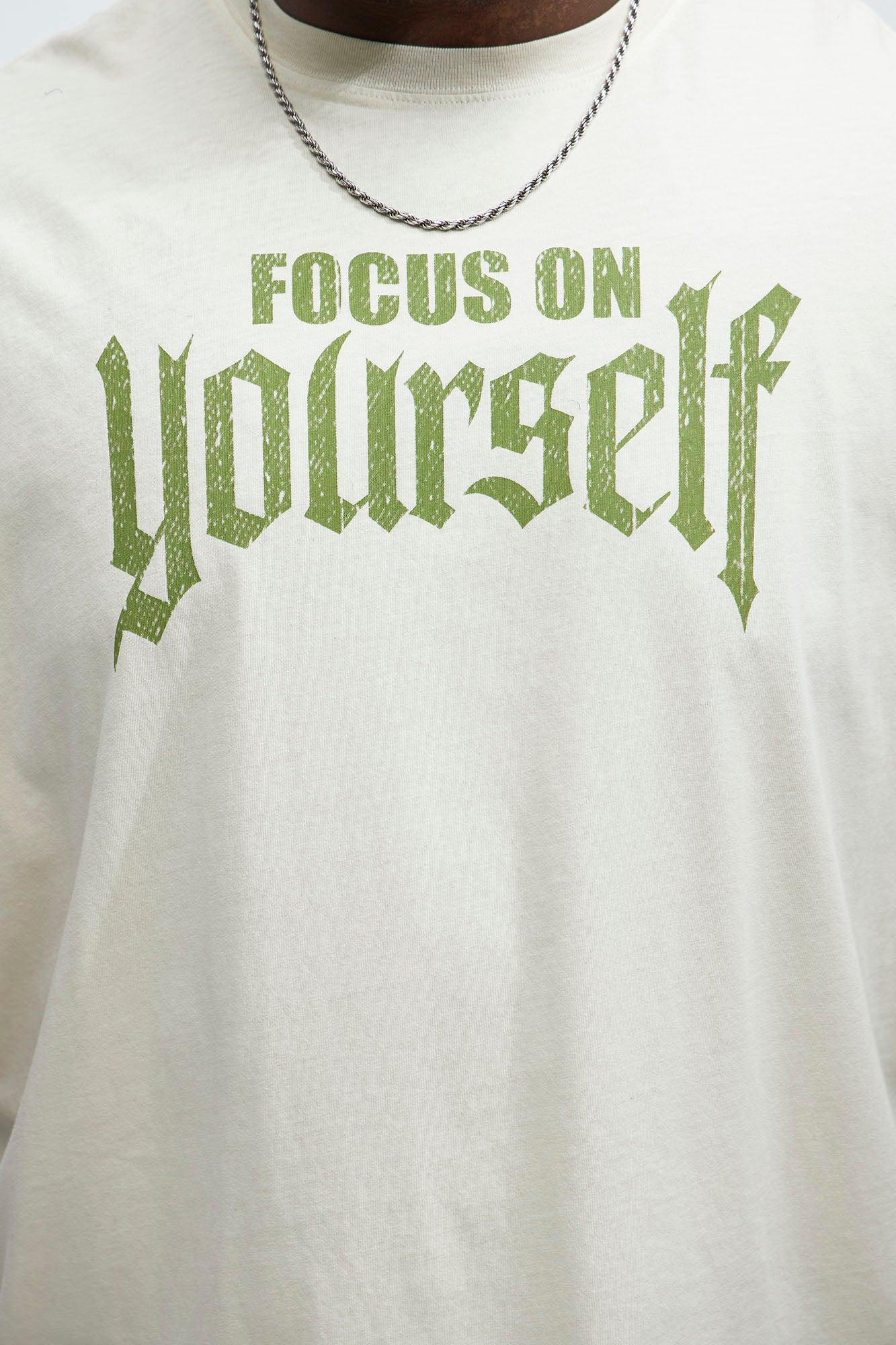 Make Yourself Proud Oversized Short Sleeve Tee - Cream Product Image