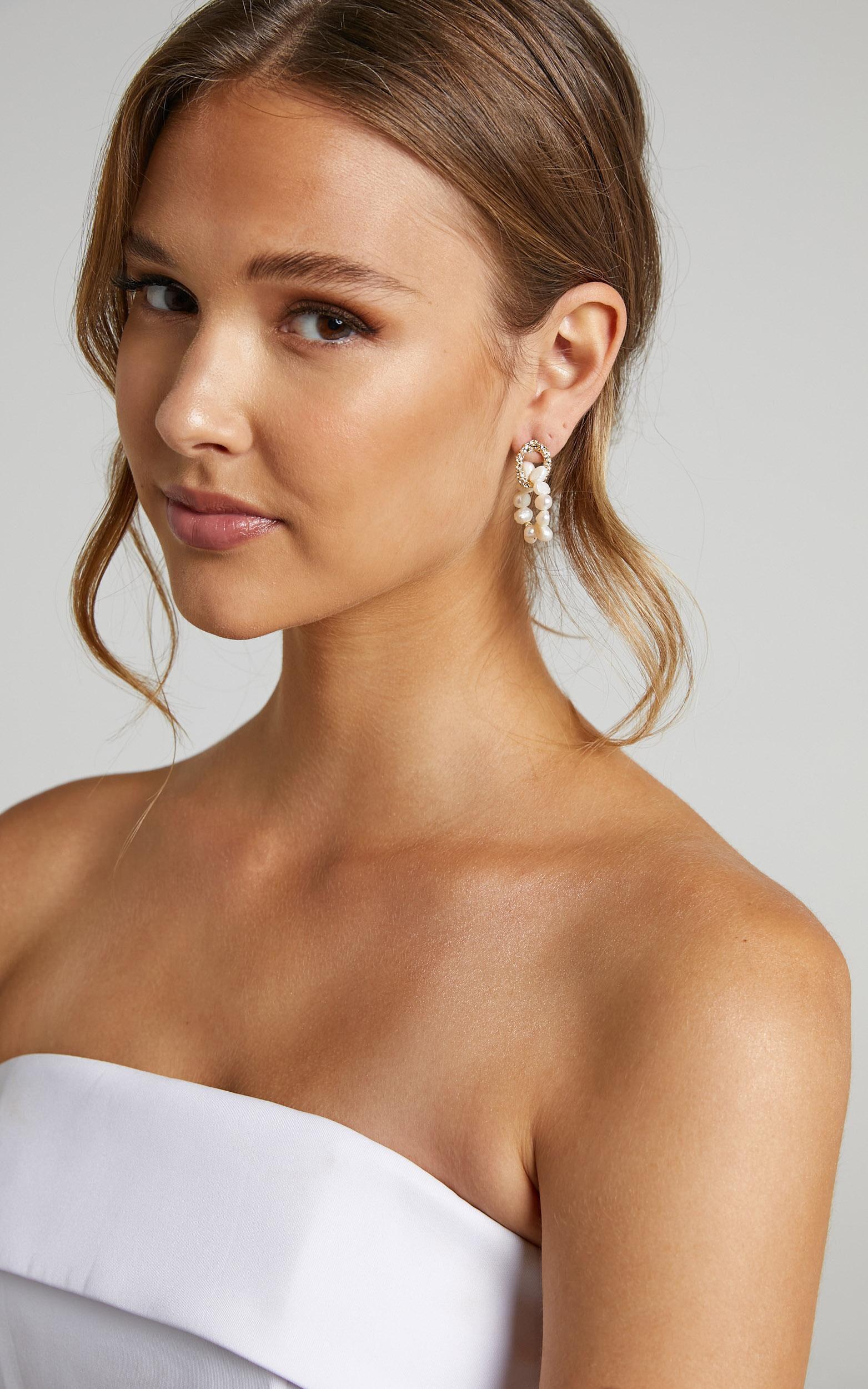 More Than Words Earrings in Pearl Product Image