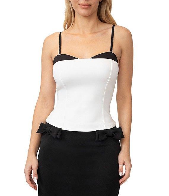 Stevie by Steve Madden Scuba Satin Contrast Cami Bustier Top Product Image
