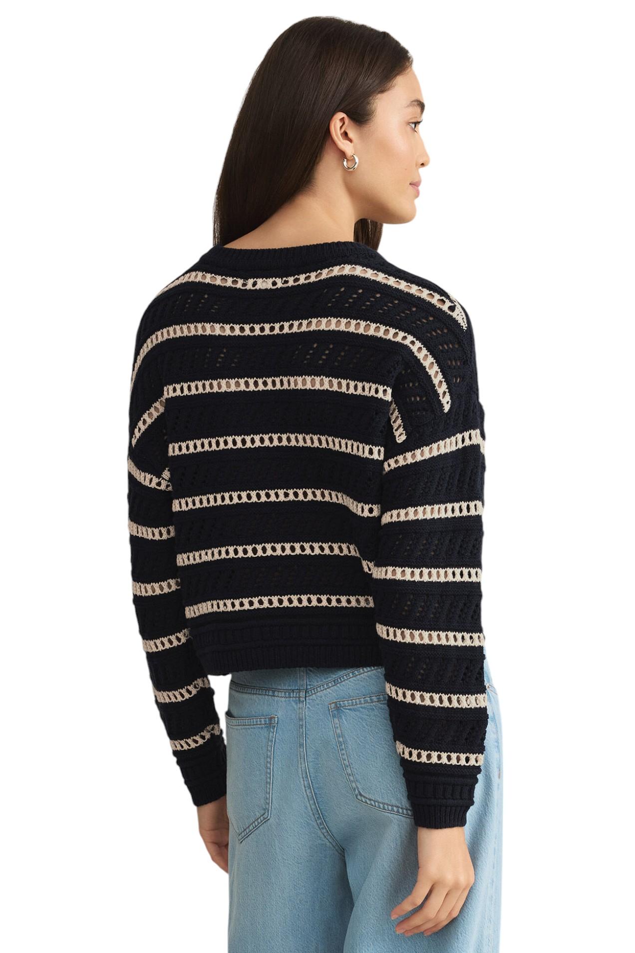 Estero Stripe Cropped Sweater Product Image