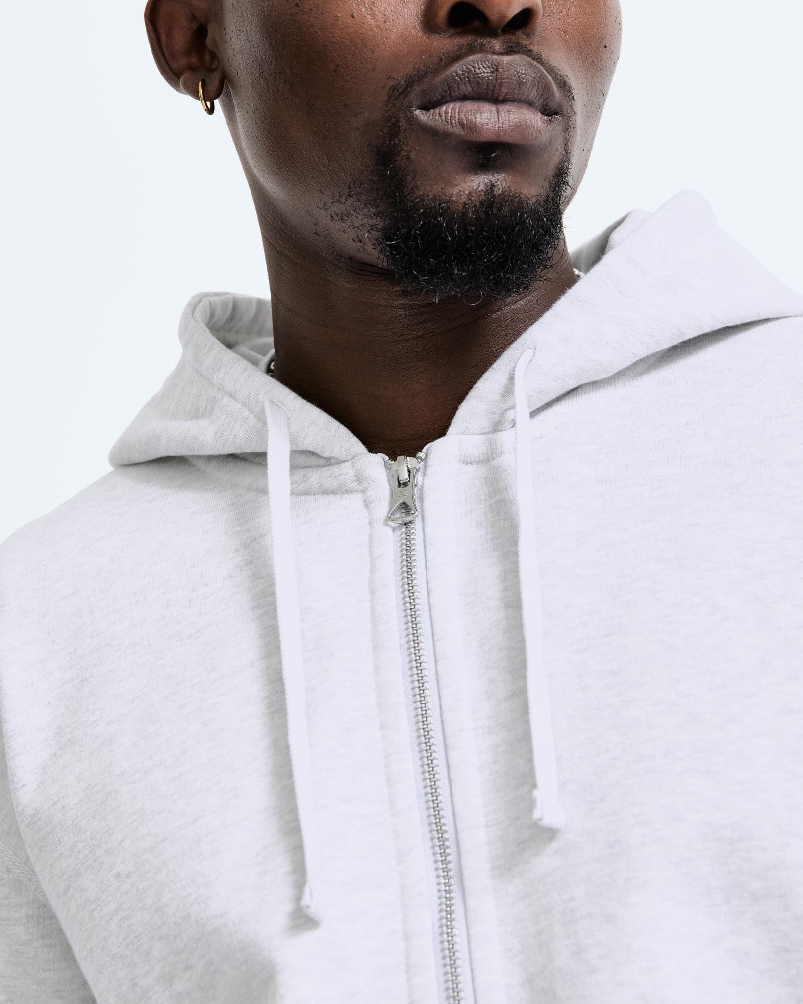 Midweight Terry Classic Full Zip Hoodie - Vault Male Product Image