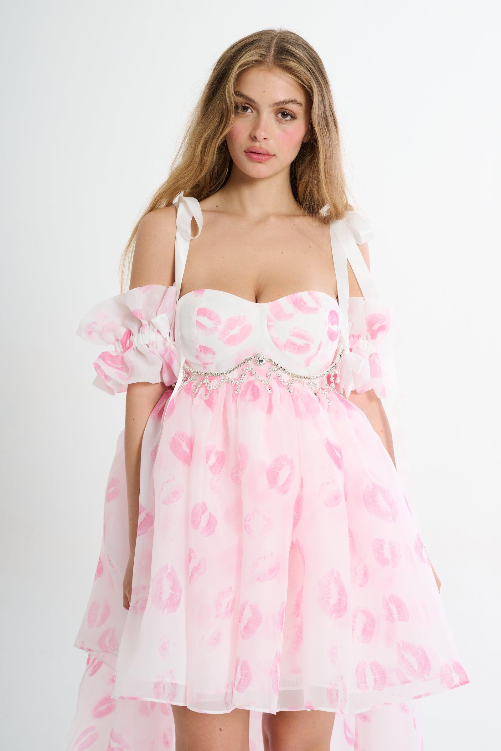 Kiss on the Lips Runway Puff Dress Product Image