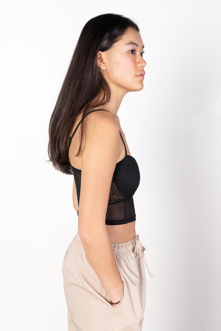 Fishnet Bustier Bra Product Image