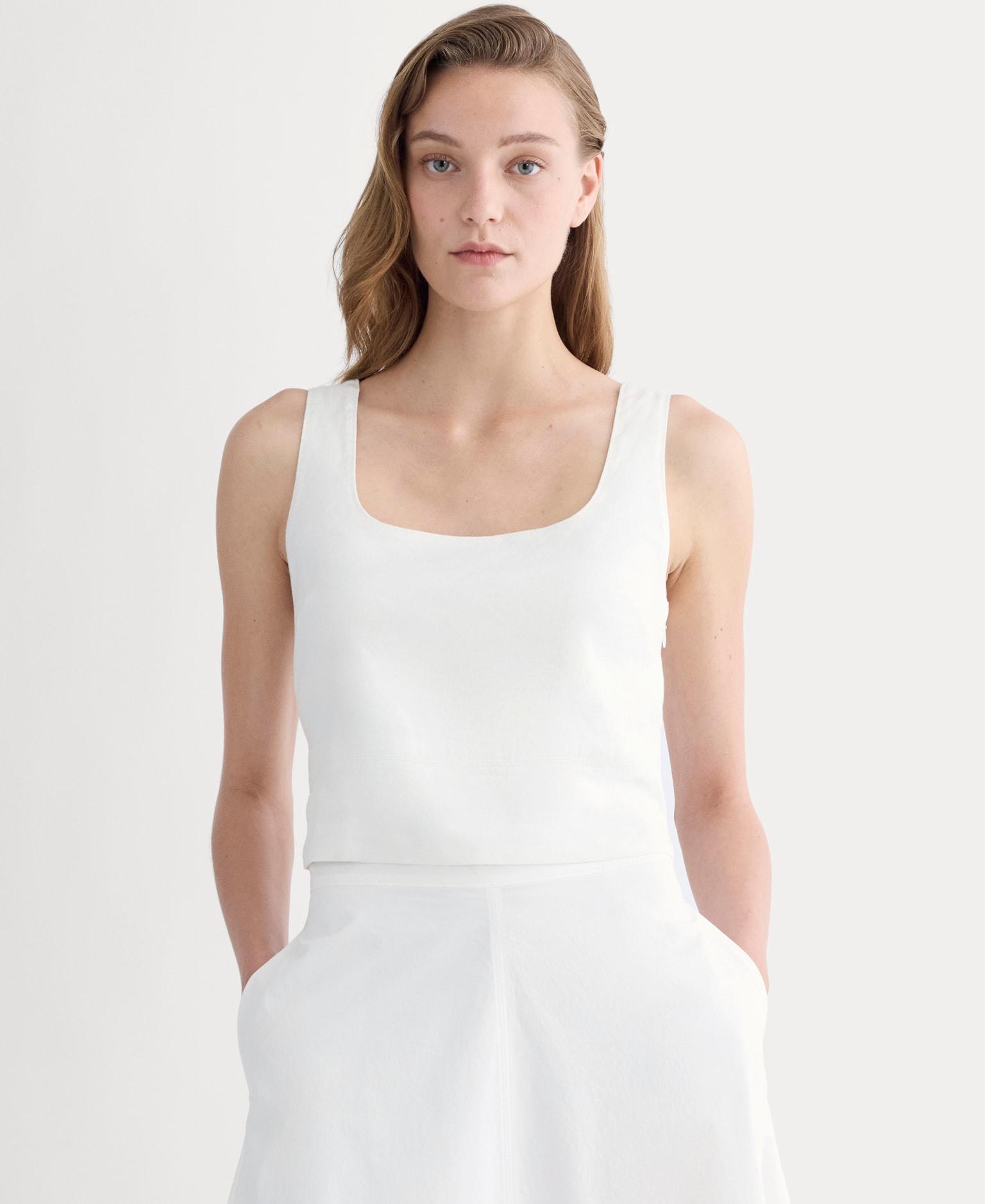 Womens Square Tank in Stretch Linen by Everlane Product Image