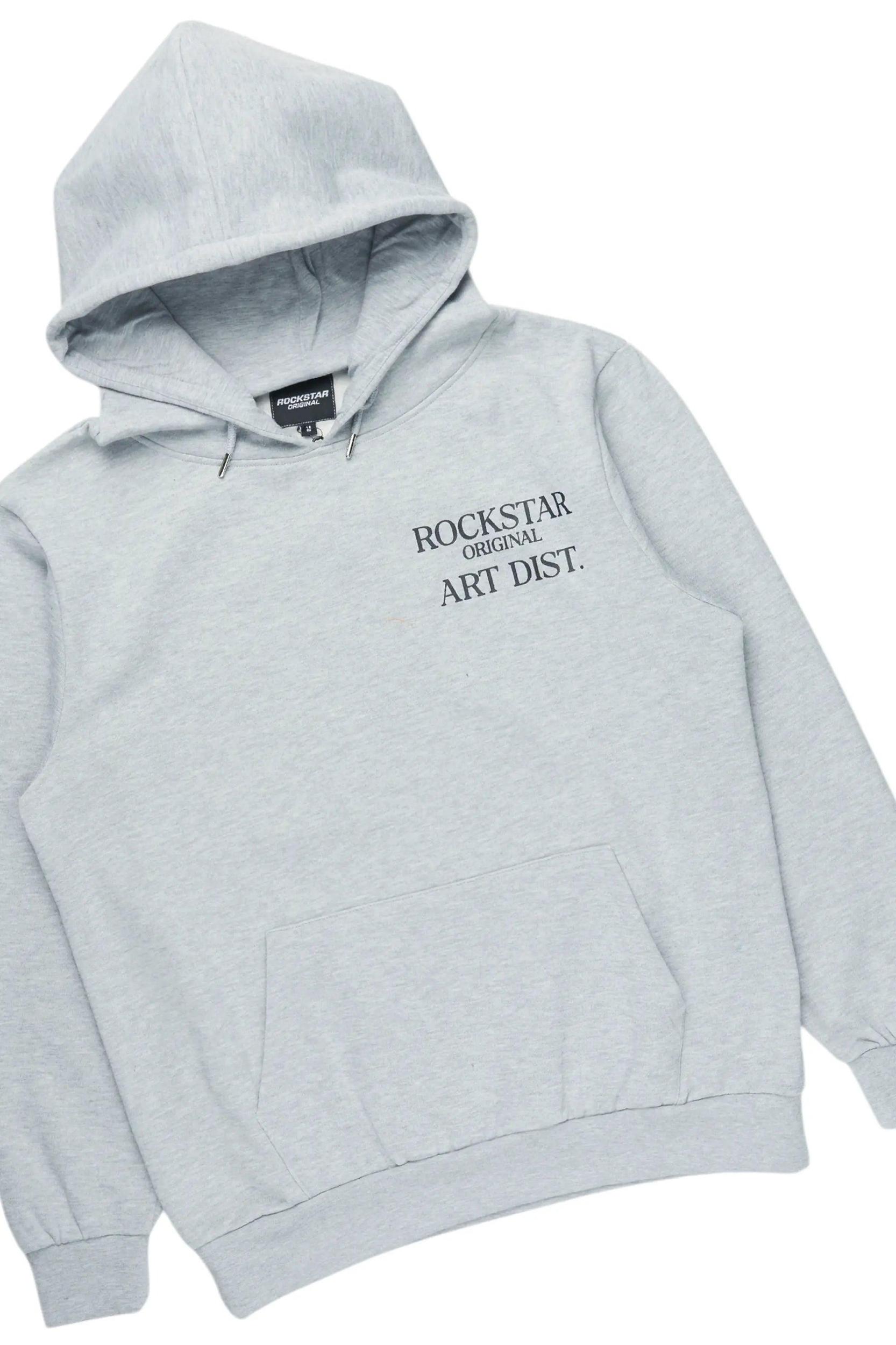 Briggs Heather Grey Hoodie/Stacked Flare Track Set Male Product Image